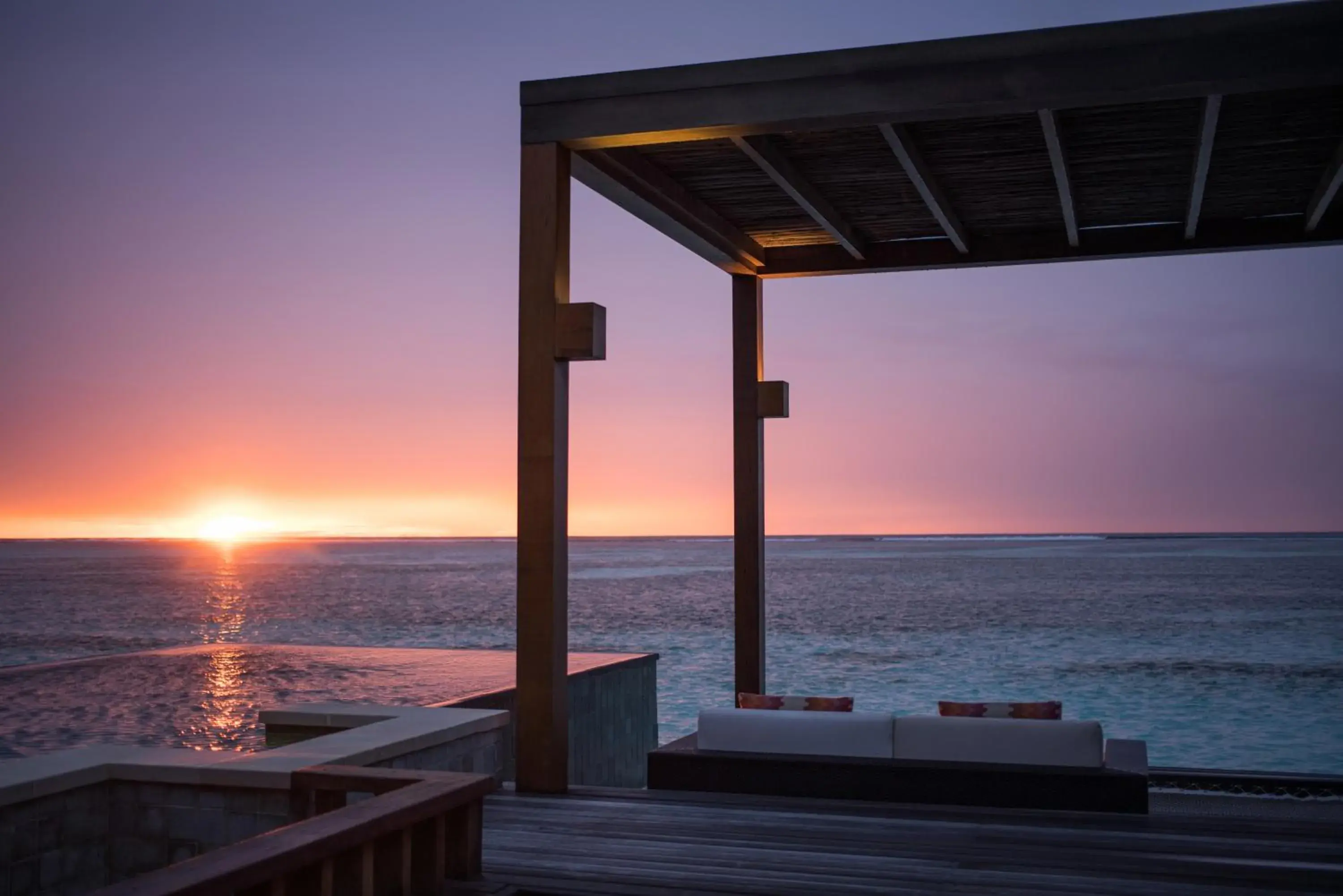 Sea view, Sunrise/Sunset in Four Seasons Resort Maldives at Kuda Huraa