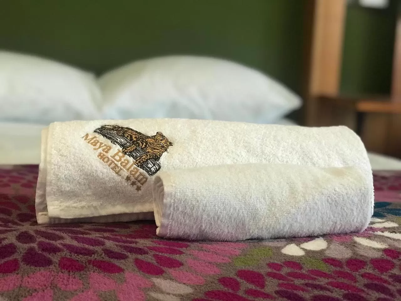 Bed in Hotel Maya Balam