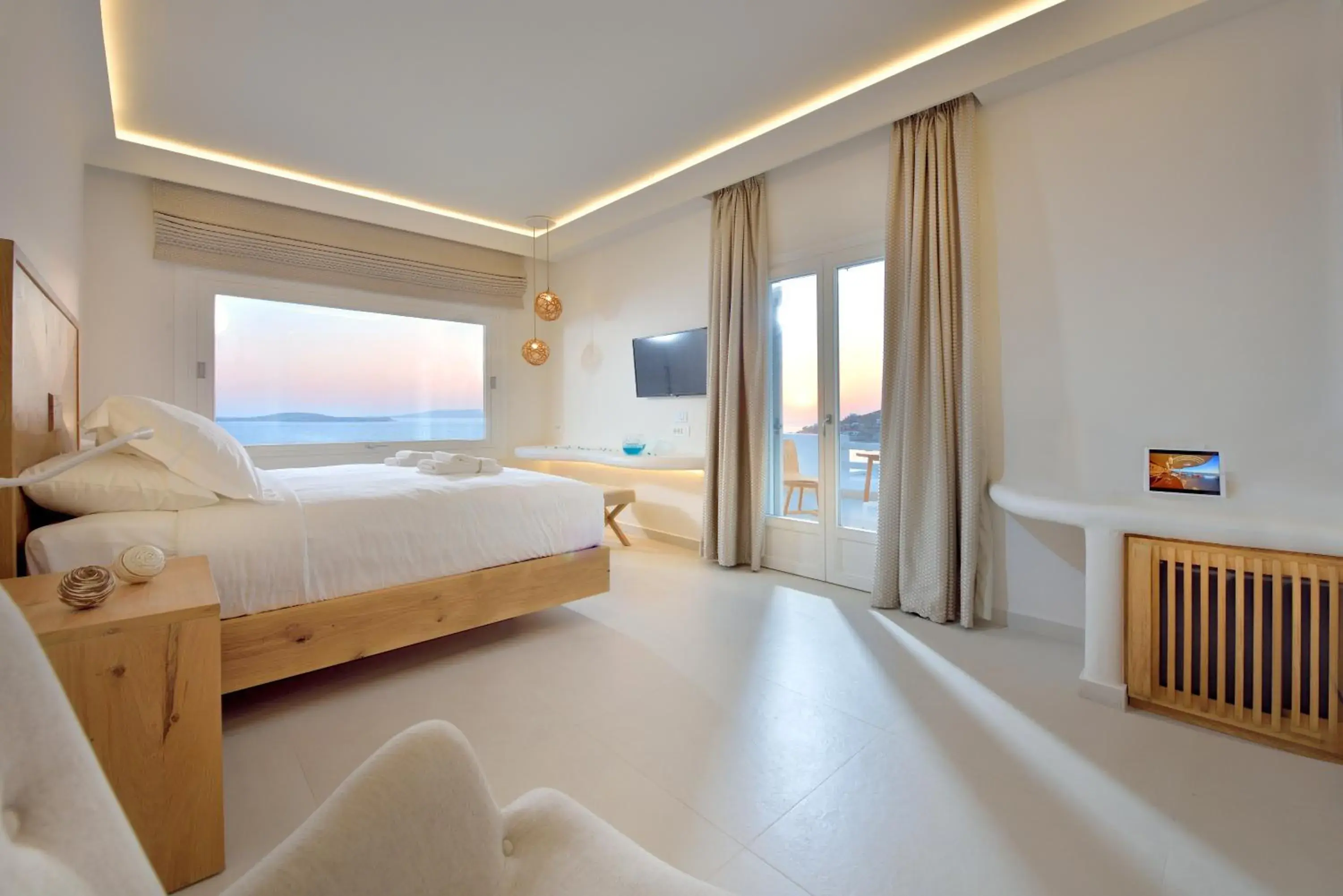 Living room, Bed in Anax Resort and Spa