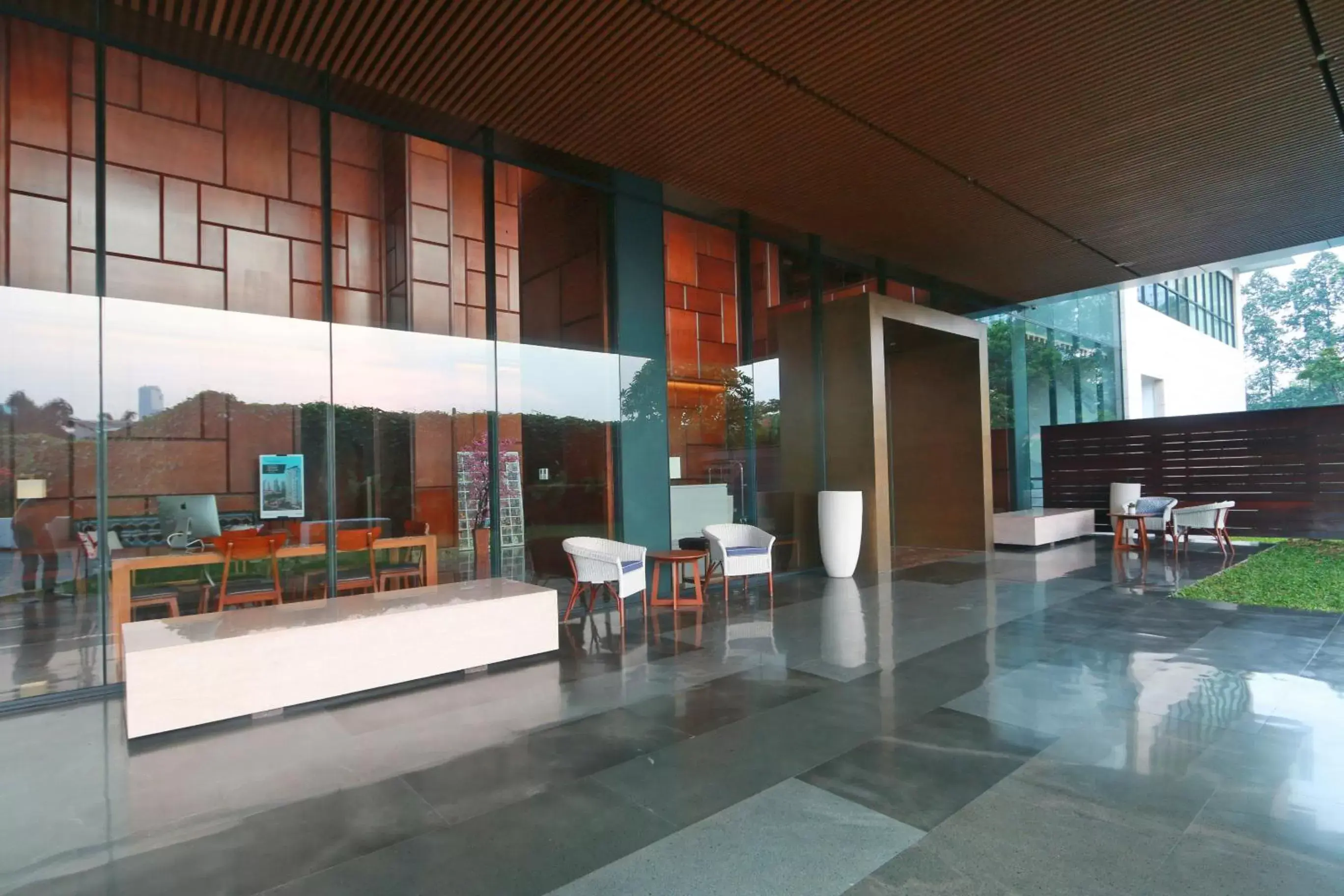 Facade/entrance in Veranda Serviced Residence Puri