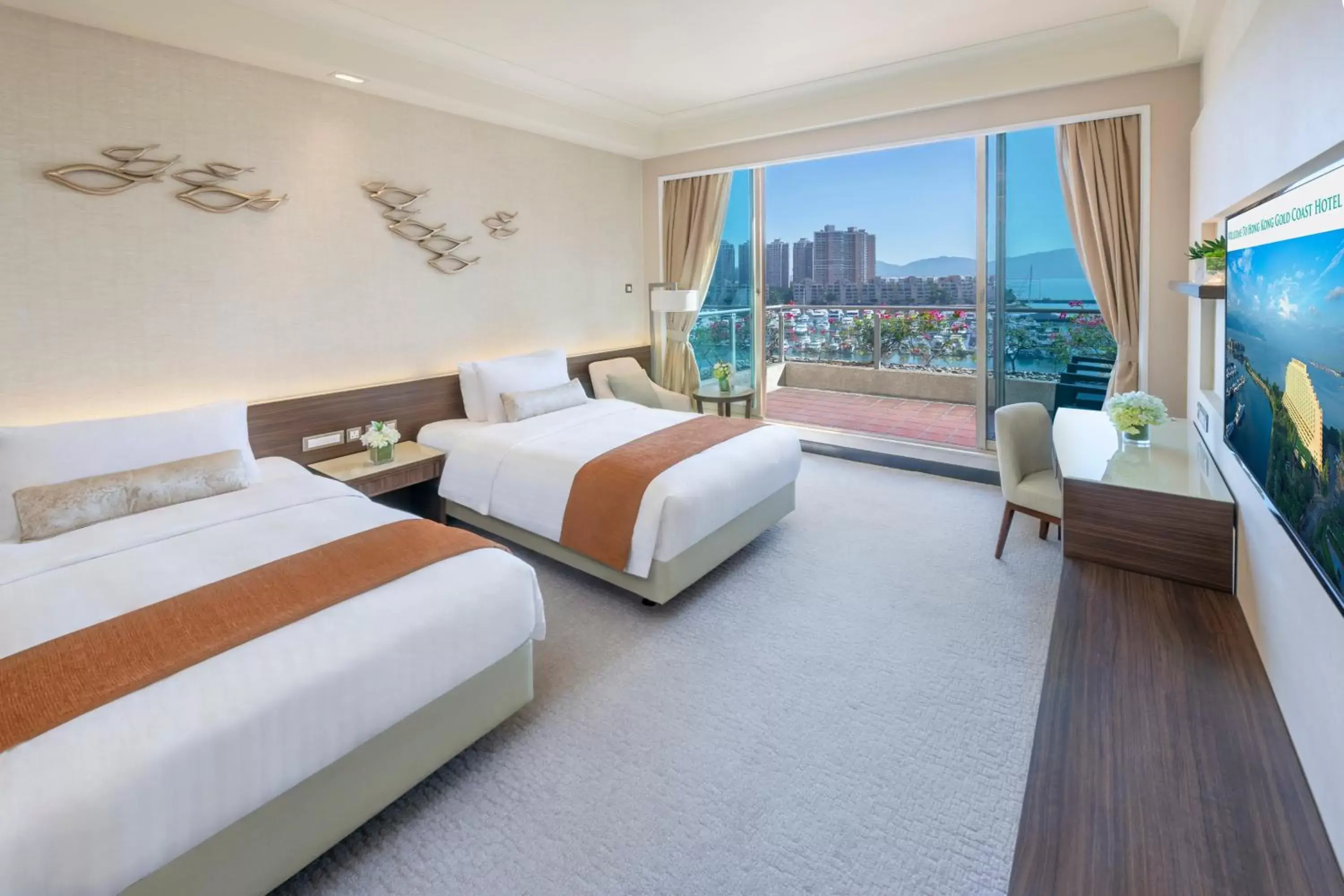 Bed in Hong Kong Gold Coast Hotel