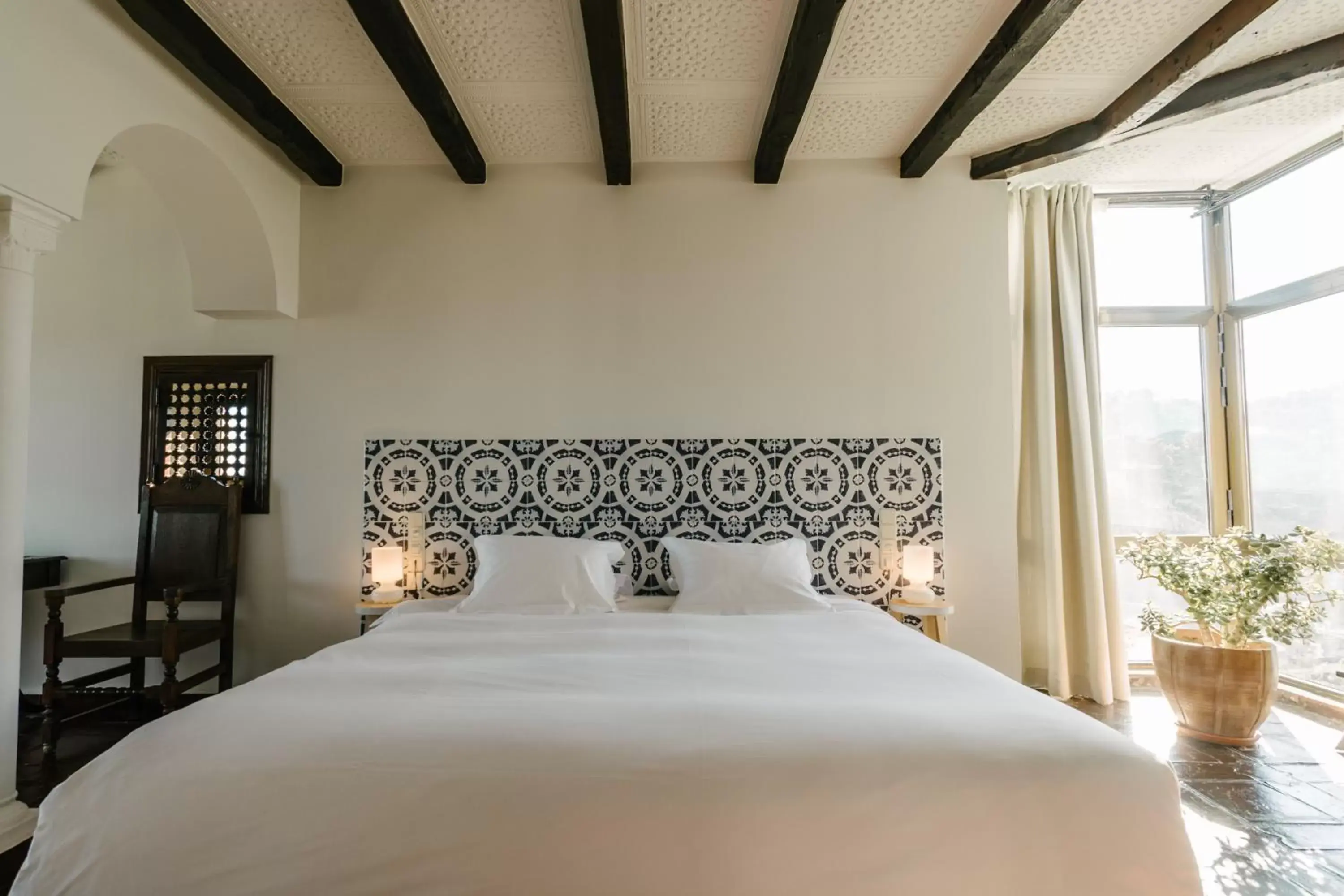 Bed in Hotel Castillo de Monda