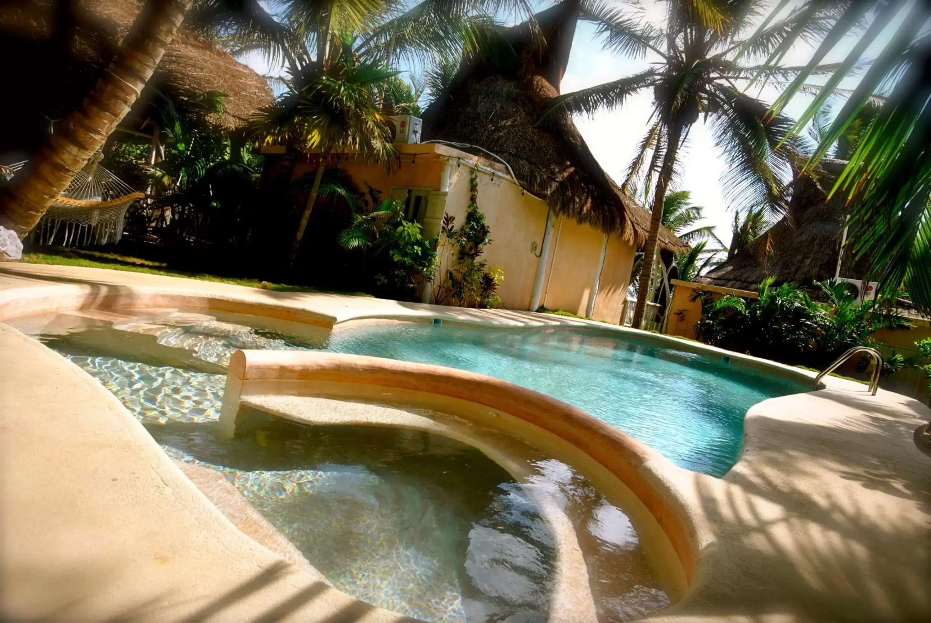 Garden, Swimming Pool in Villa Las Estrellas Tulum - located at the party zone