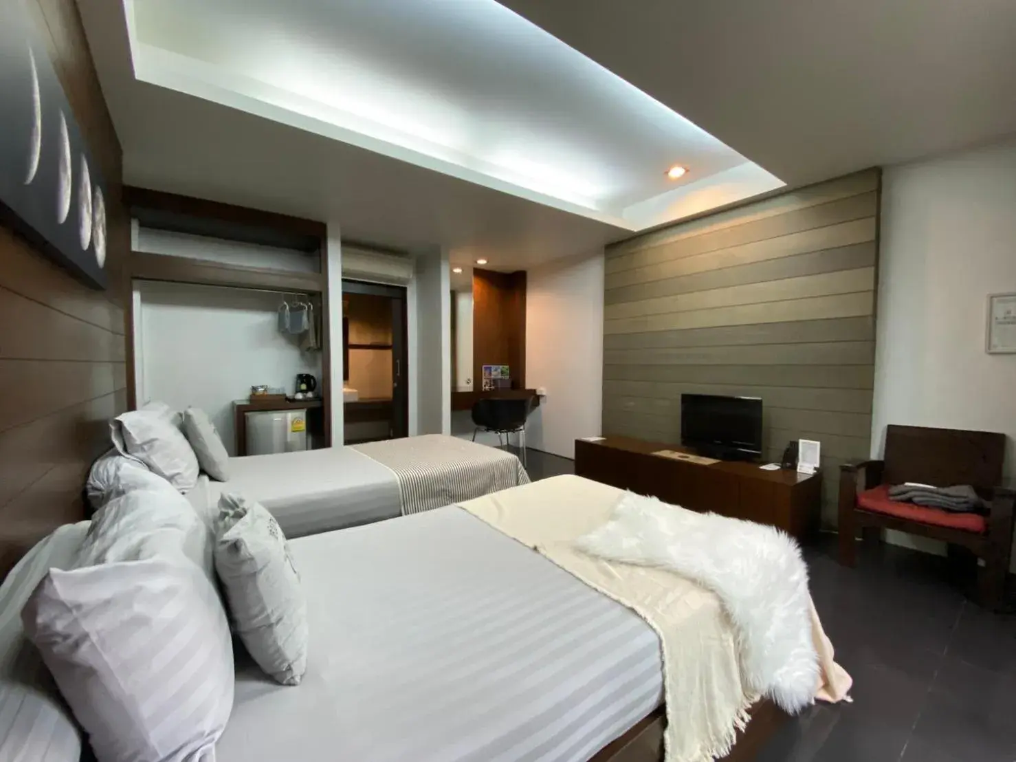 Photo of the whole room, Bed in Gord ChiangMai - SHA Extra Plus