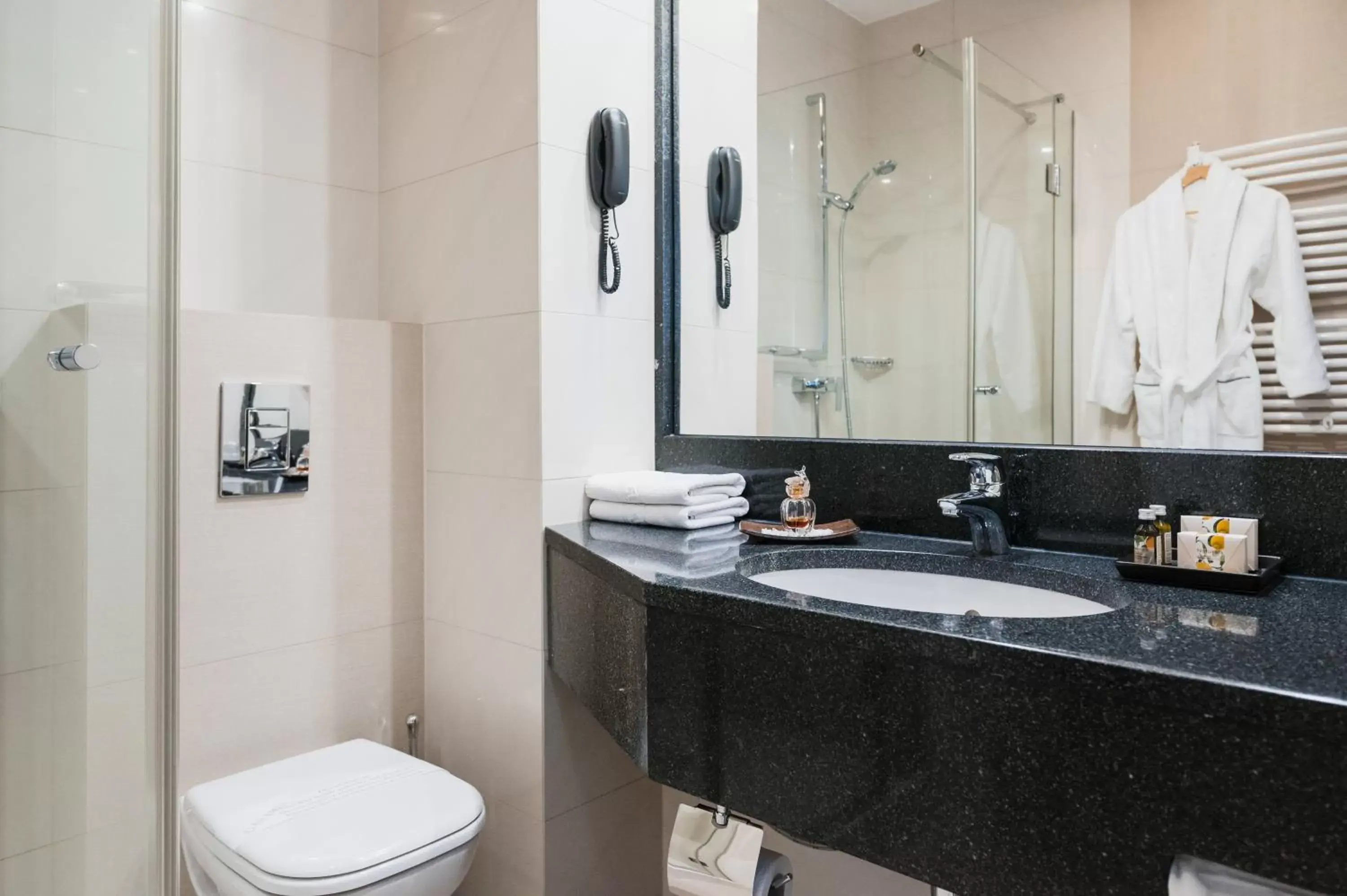 Bathroom in Booking Hotel Crown Piast & Spa