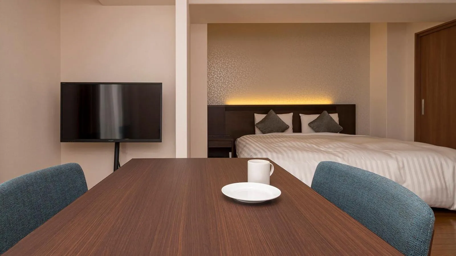 Photo of the whole room, Bed in Hotel Paco Hakodate