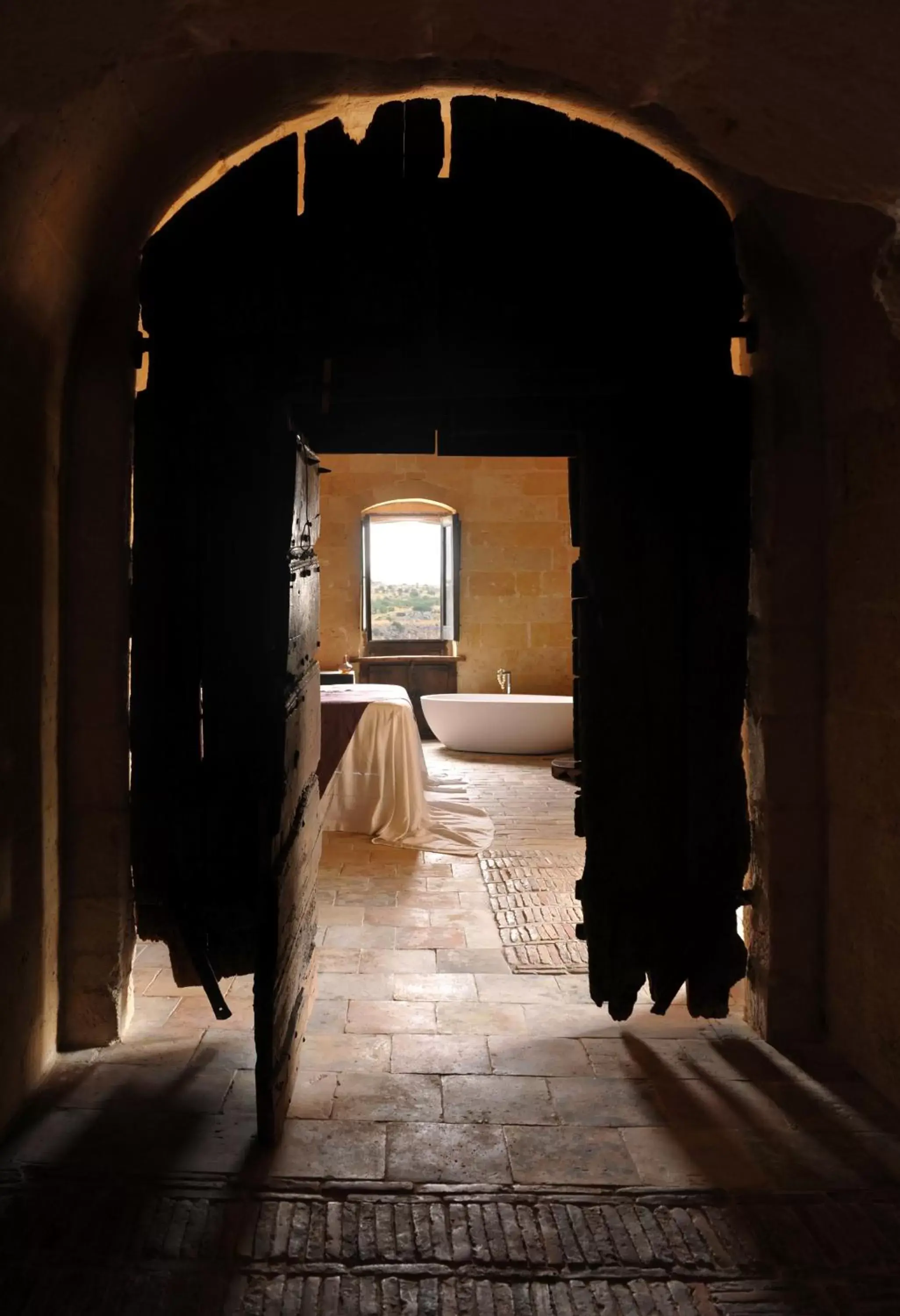 Bed in Sextantio Le Grotte Della Civita