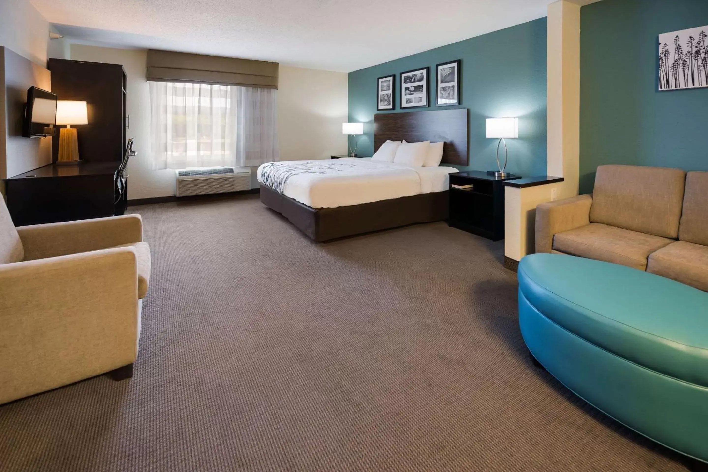 Photo of the whole room, Room Photo in Sleep Inn & Suites Port Clinton