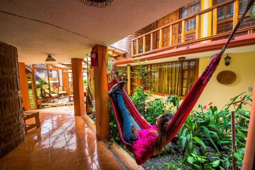 Patio in Hotel Donde Ivan