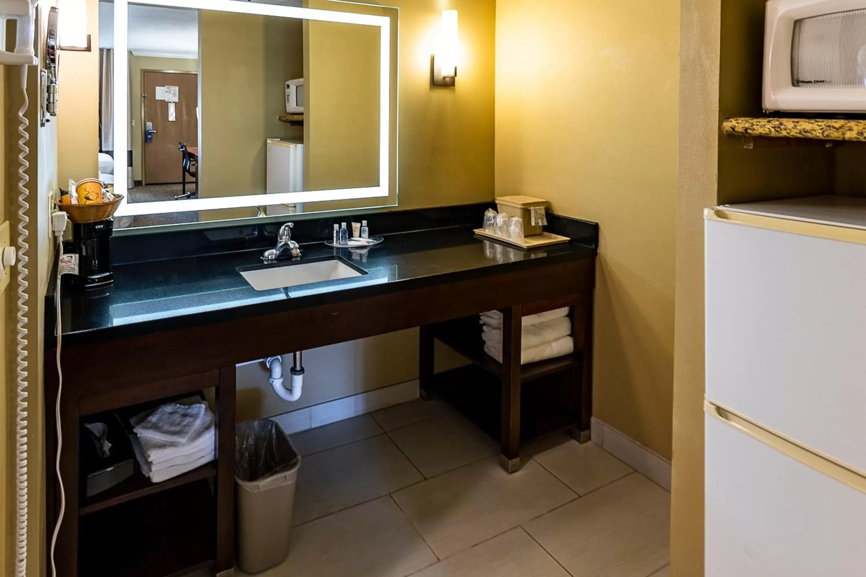 Bathroom, Coffee/Tea Facilities in Hyland Inn near Pasadena Civic Center