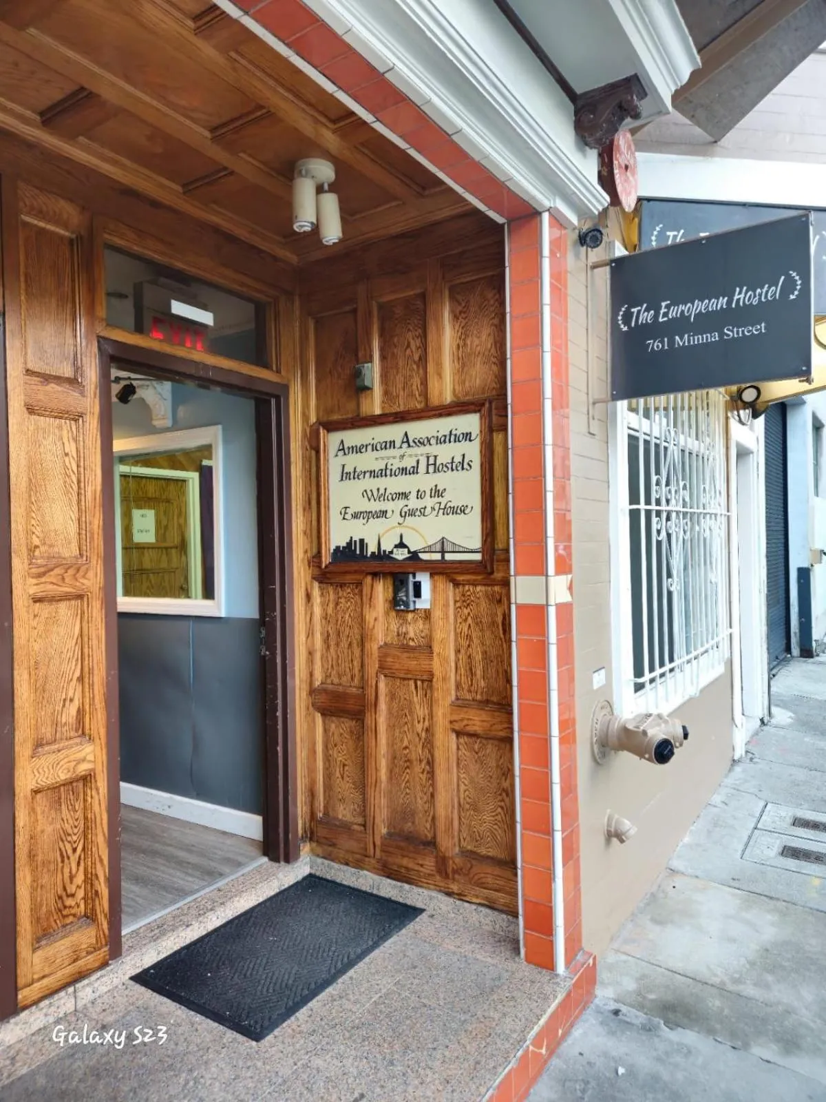 Property building in European Hostel