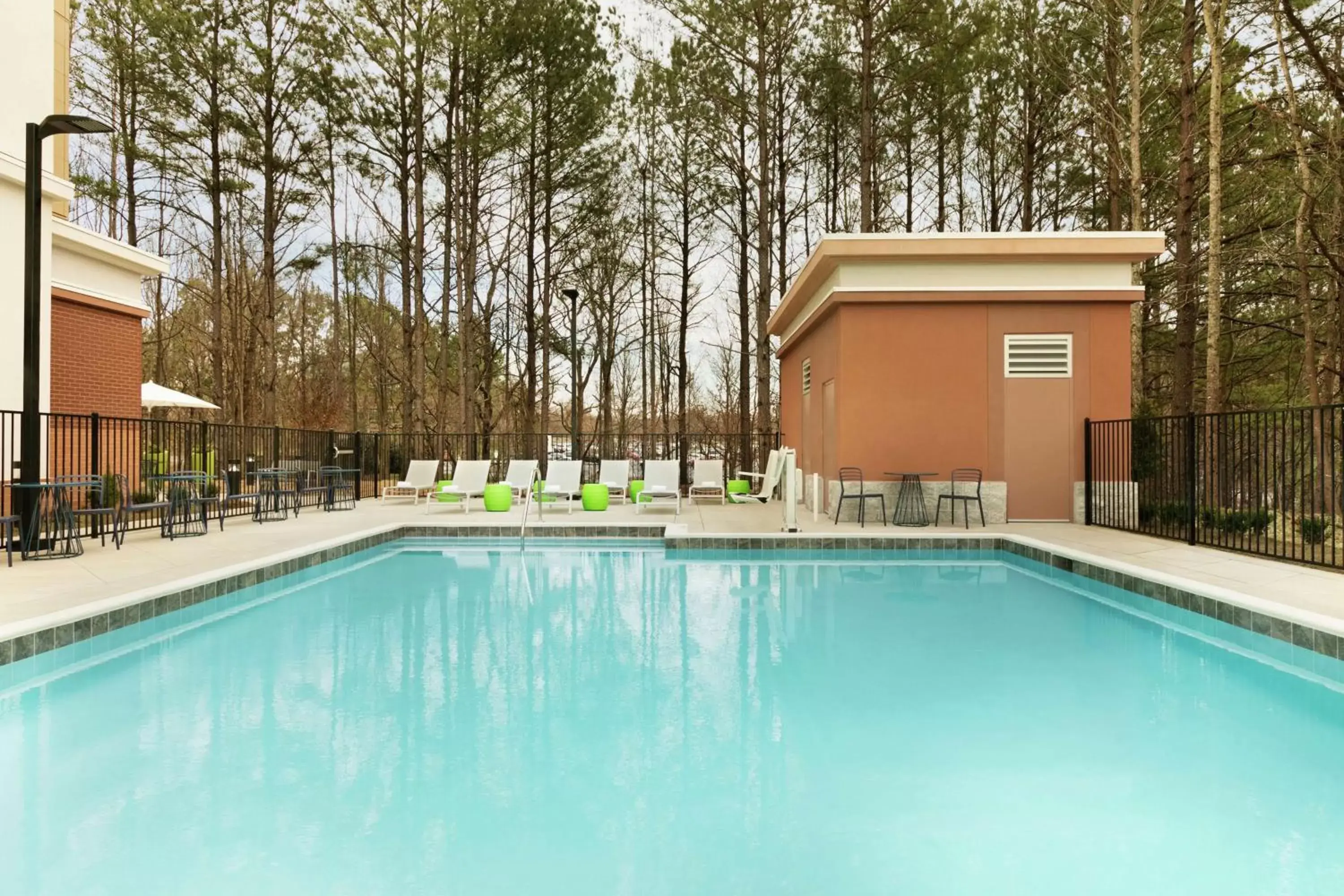 Pool view in Hampton Inn And Suites By Hilton Johns Creek Pool view in Hampton Inn And Suites By Hilton Johns Creek
