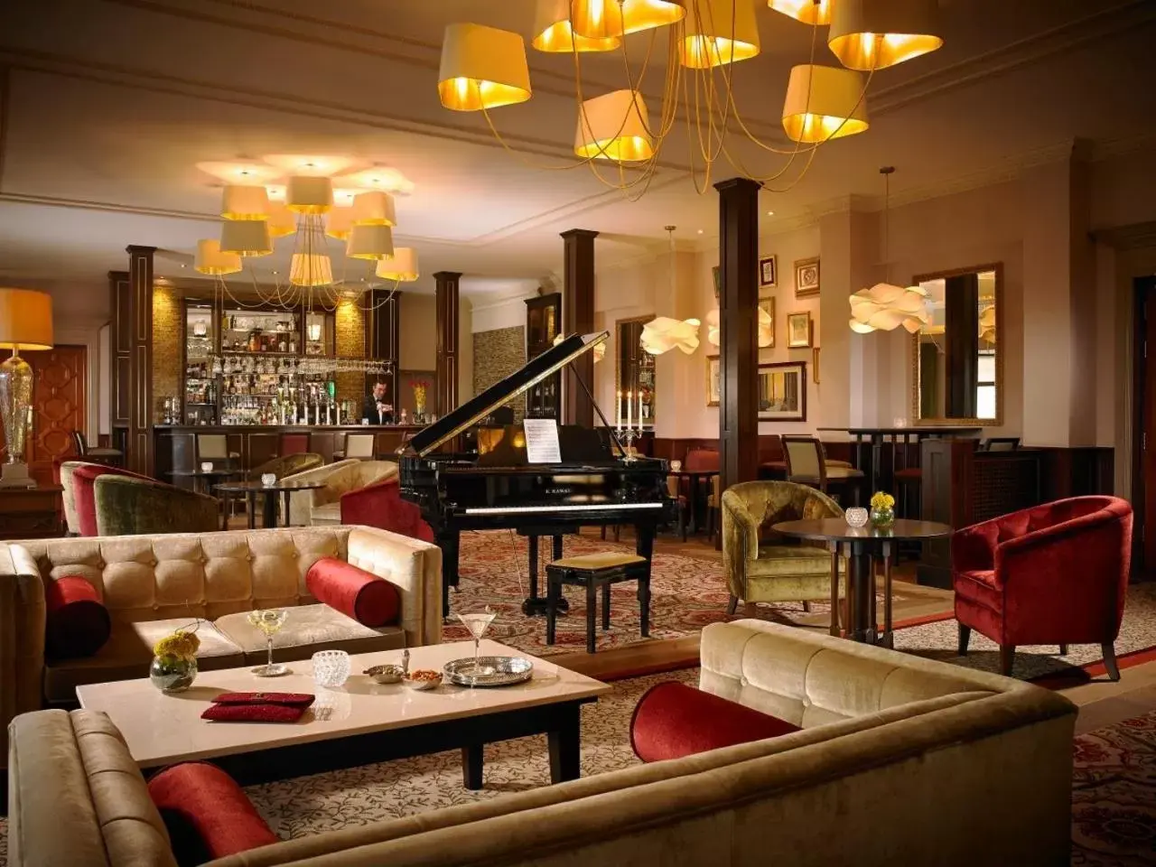 Lounge or bar, Restaurant/Places to Eat in Knockranny House Hotel & Spa