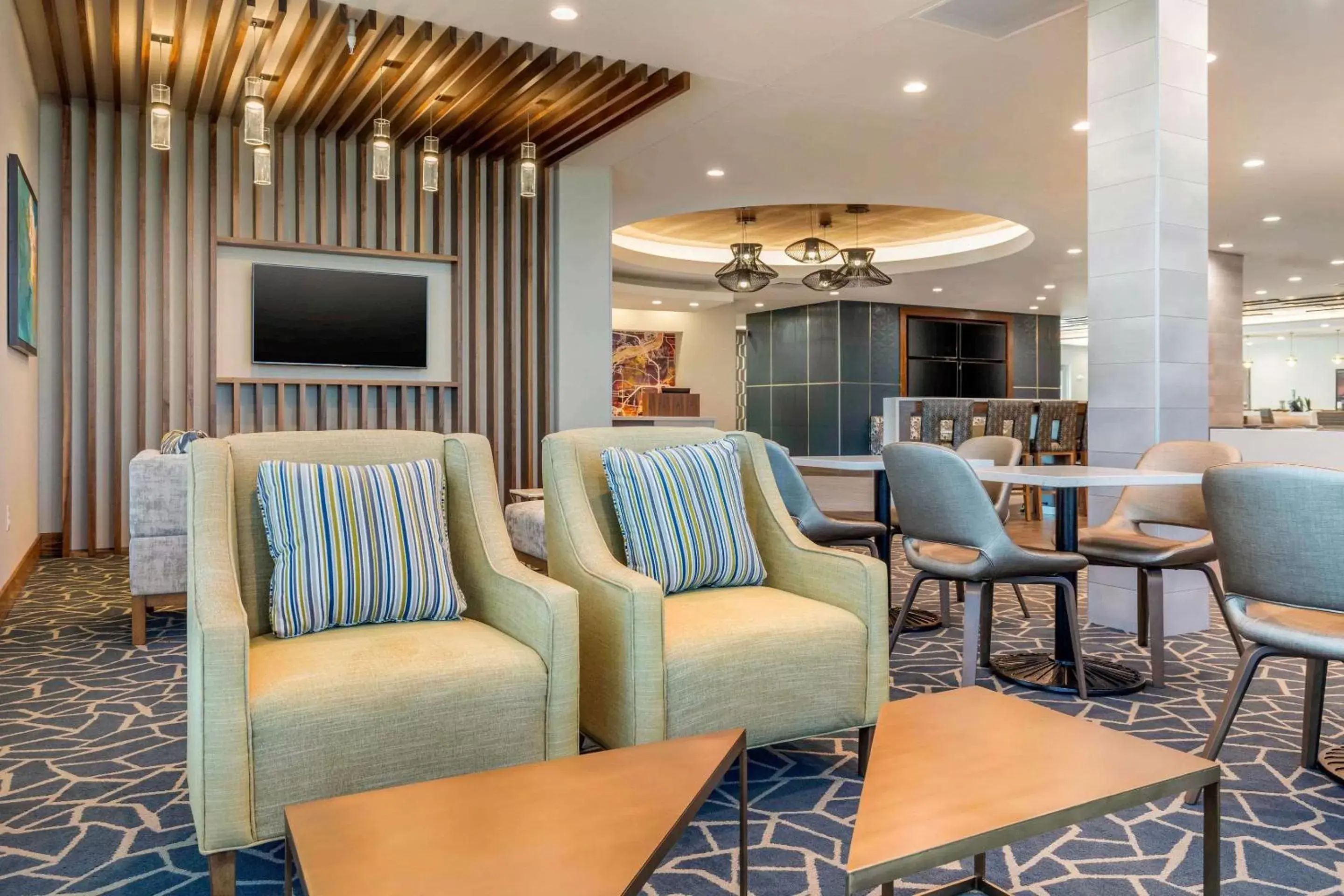 Lobby or reception in Cambria Hotel Davenport Quad Cities Lobby or reception in Cambria Hotel Davenport Quad Cities