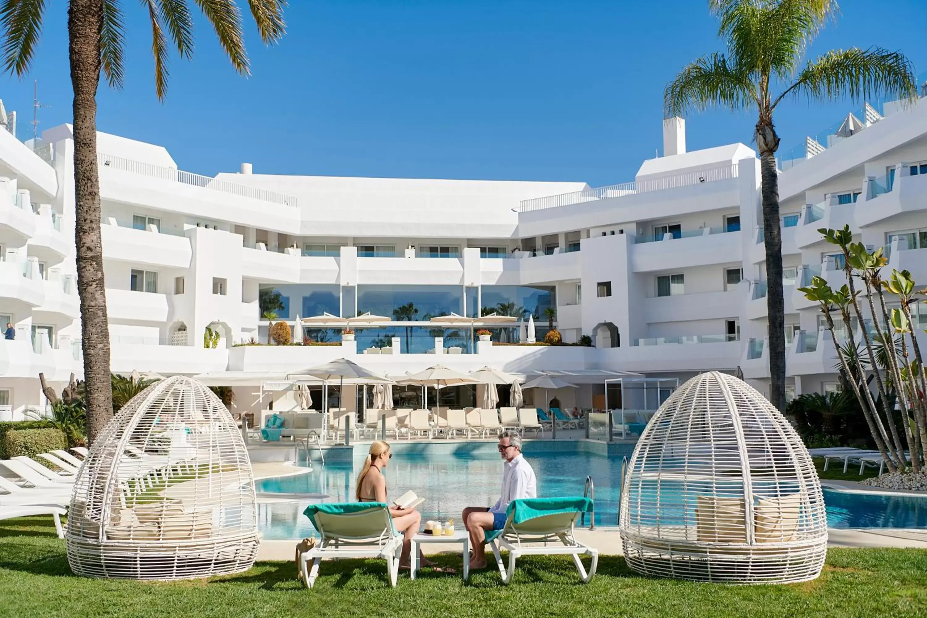 Swimming pool, Property Building in Iberostar Selection Marbella Coral Beach