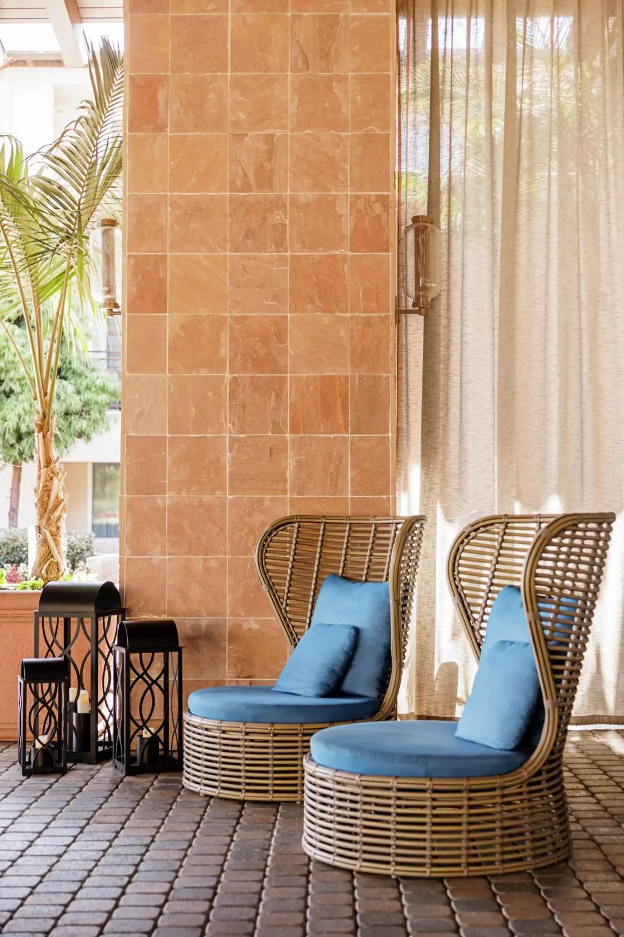 Patio, Seating Area in The Cassara Carlsbad, Tapestry Collection By Hilton