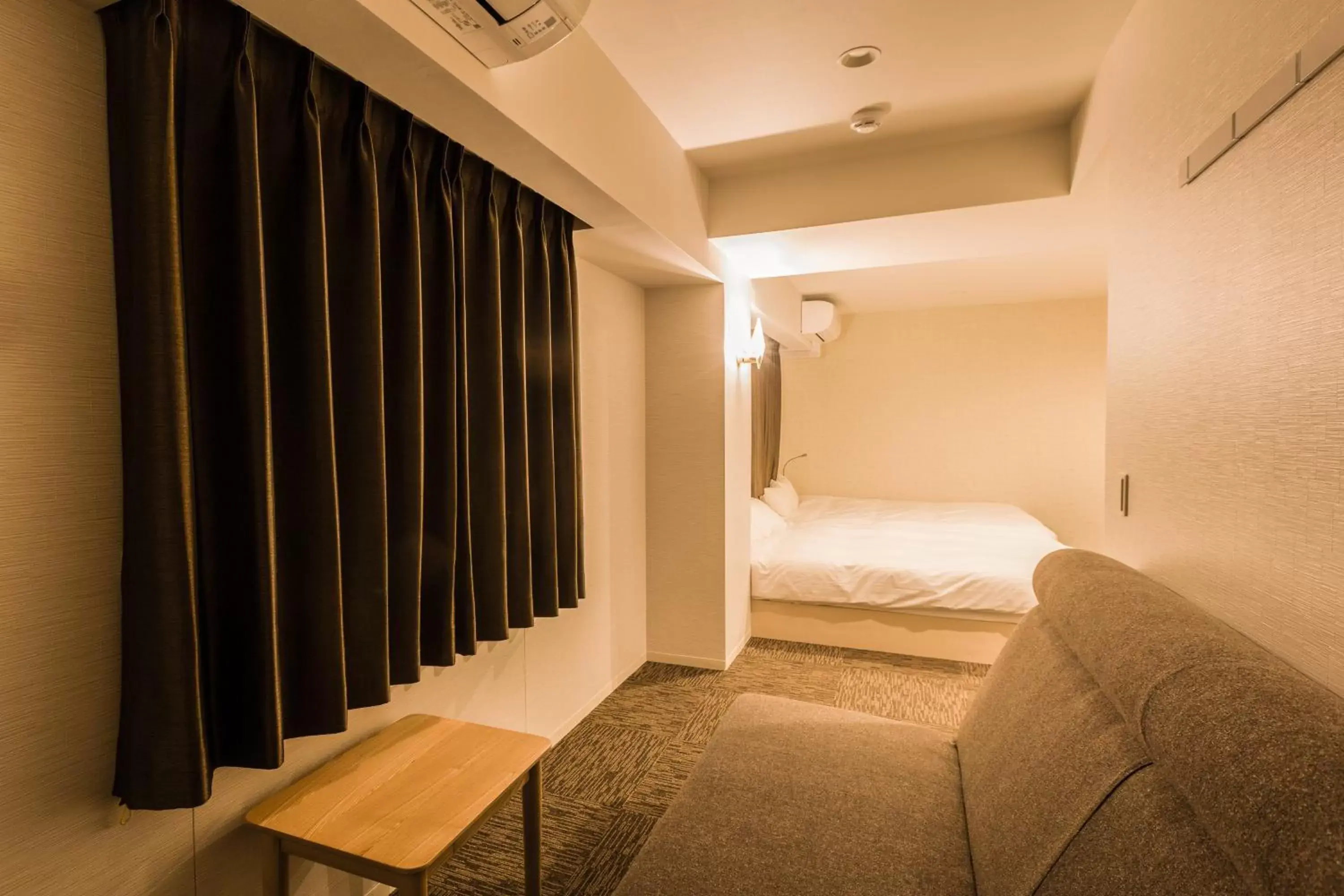 Photo of the whole room, Bed in Hotel Ninestates Hakata