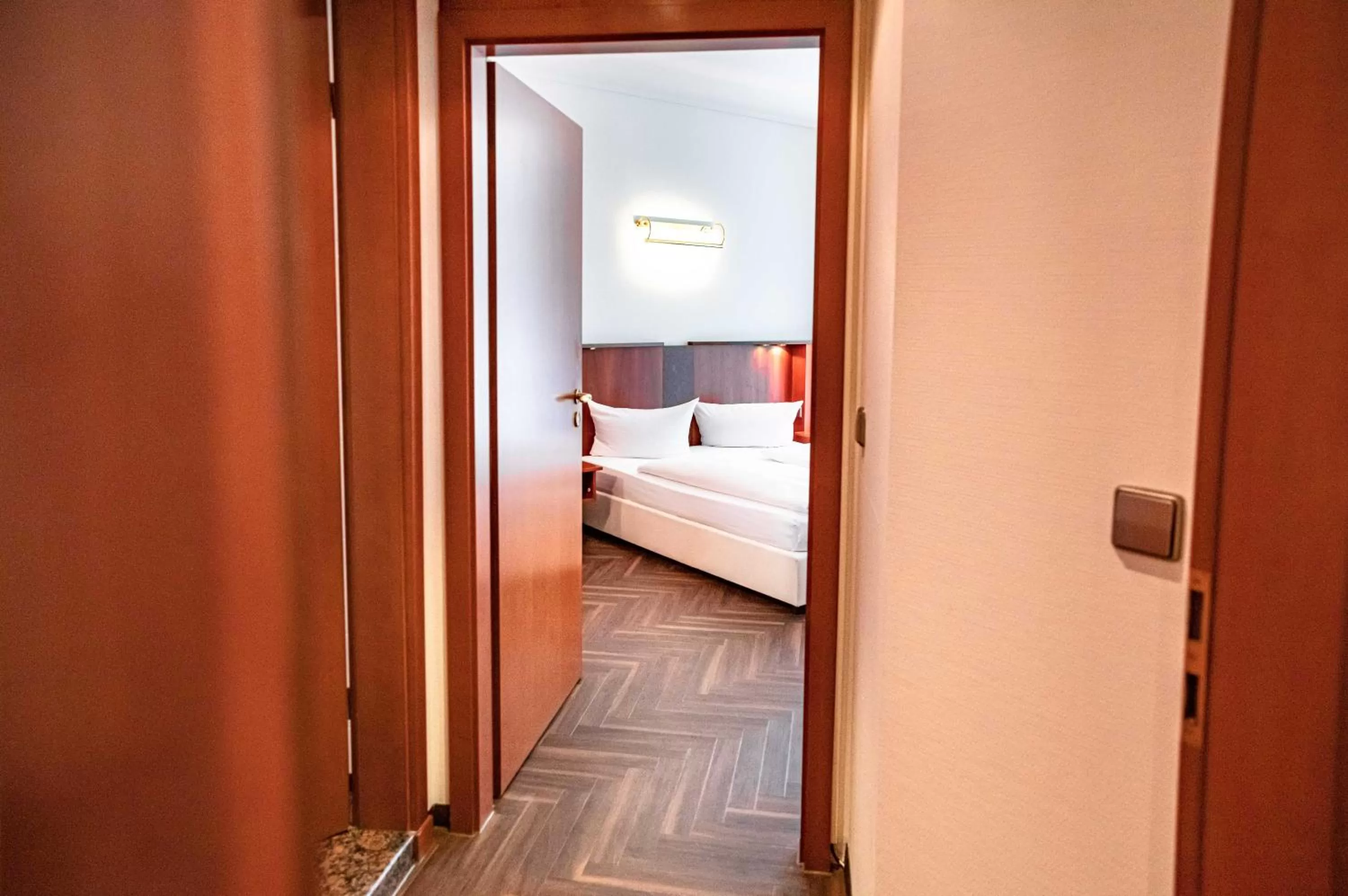 Photo of the whole room, Bed in Müggelseeperle