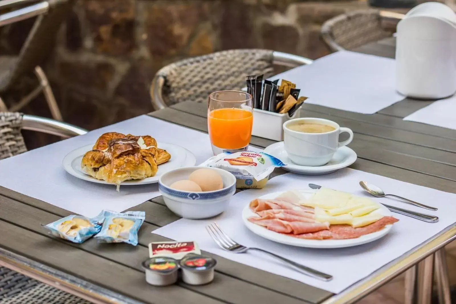 Italian breakfast in Hotel Verona Rome