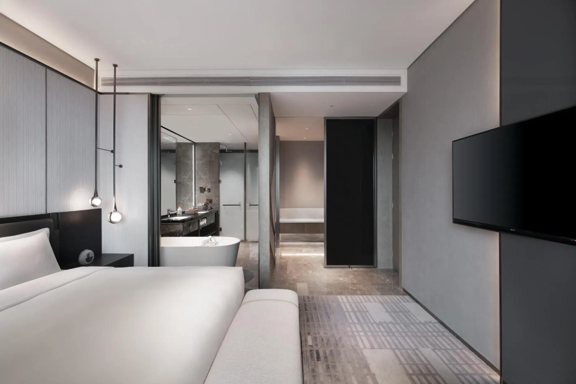 Photo of the whole room, Bed in Crowne Plaza Hangzhou Science City by IHG