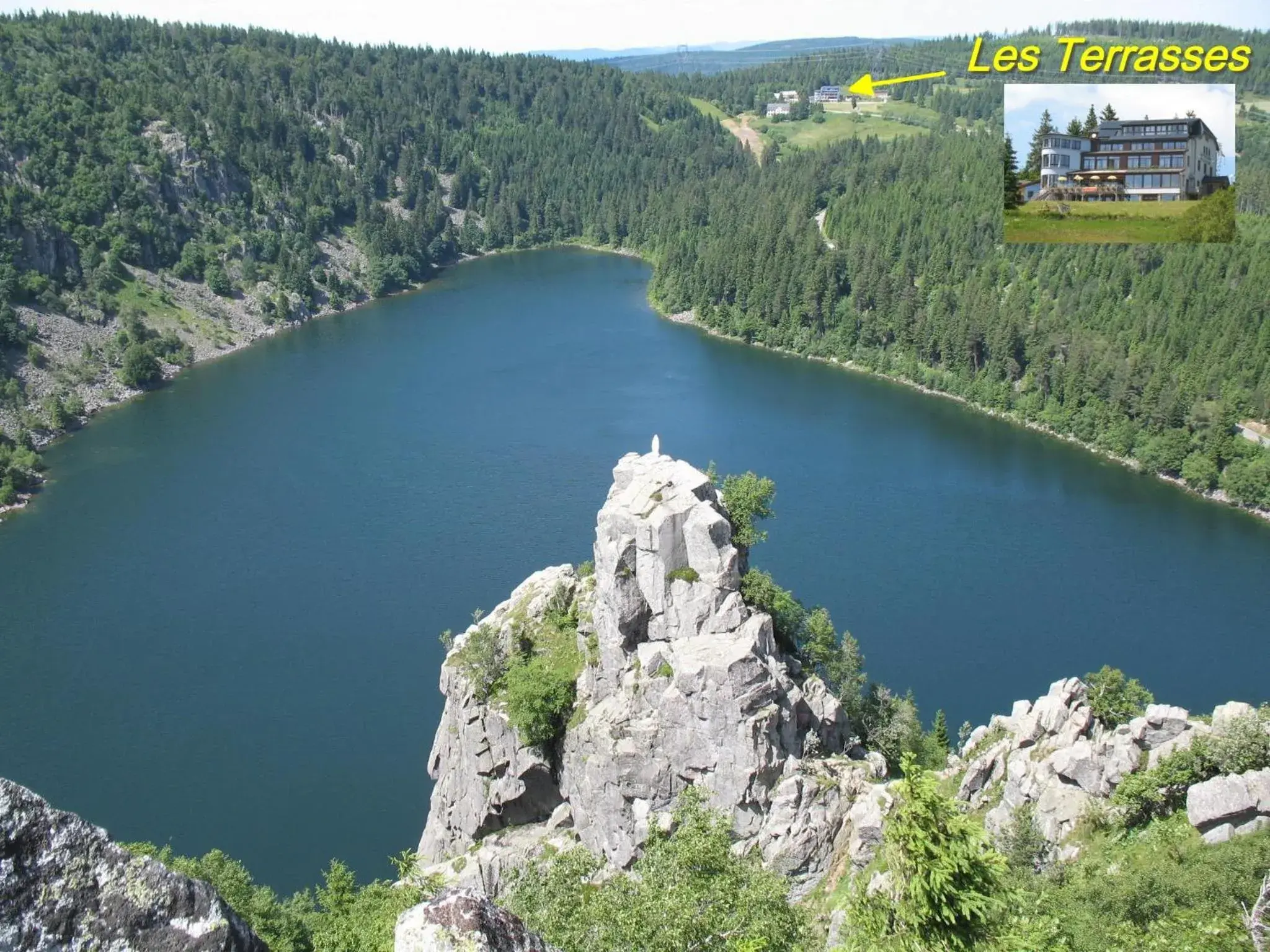 Natural landscape, Bird's-eye View in Les Terrasses du Lac Blanc - Studios & Appartements