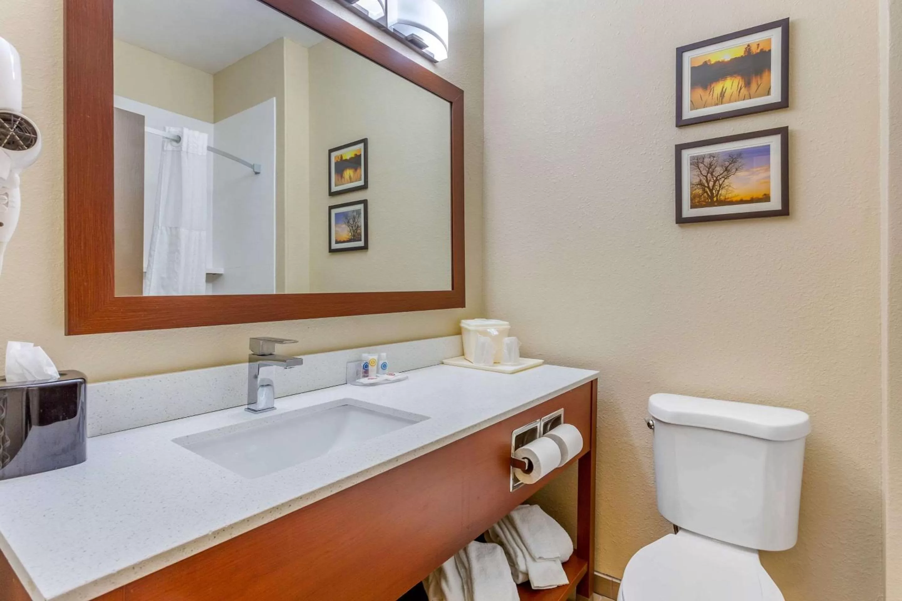 Bathroom in Comfort Inn Rockford near Casino District