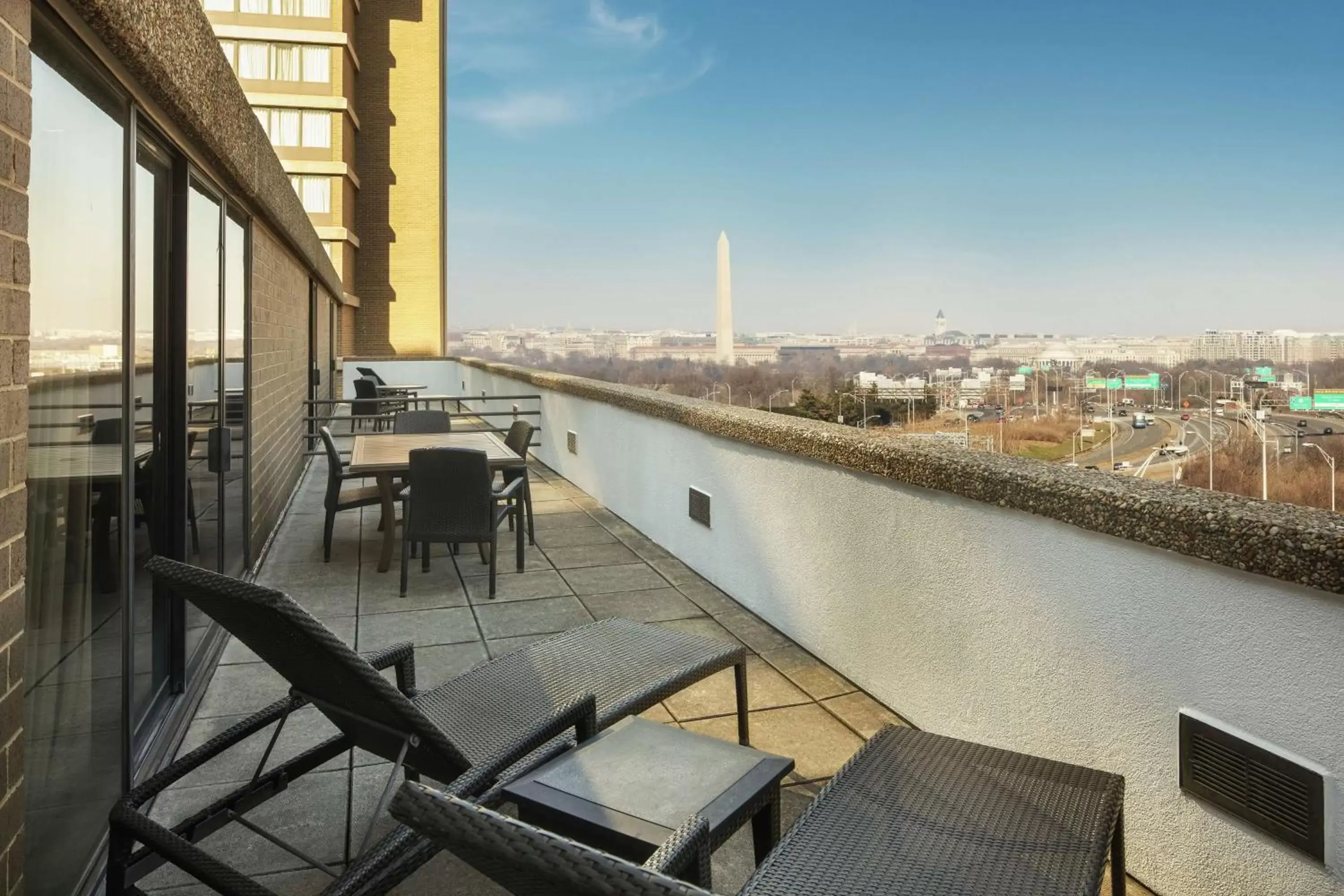 View (from property/room), Balcony/Terrace in DoubleTree by Hilton Washington DC – Crystal City