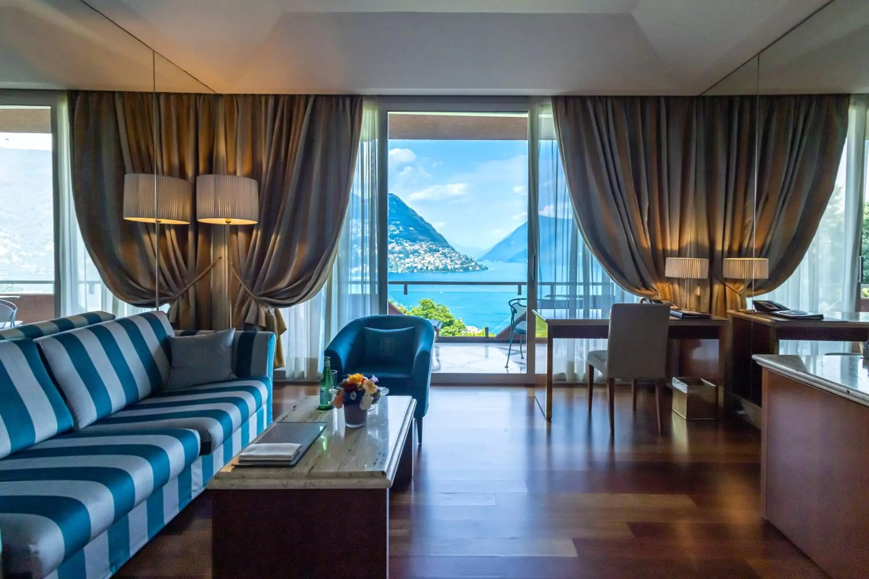 Seating Area in Villa Principe Leopoldo - Ticino Hotels Group