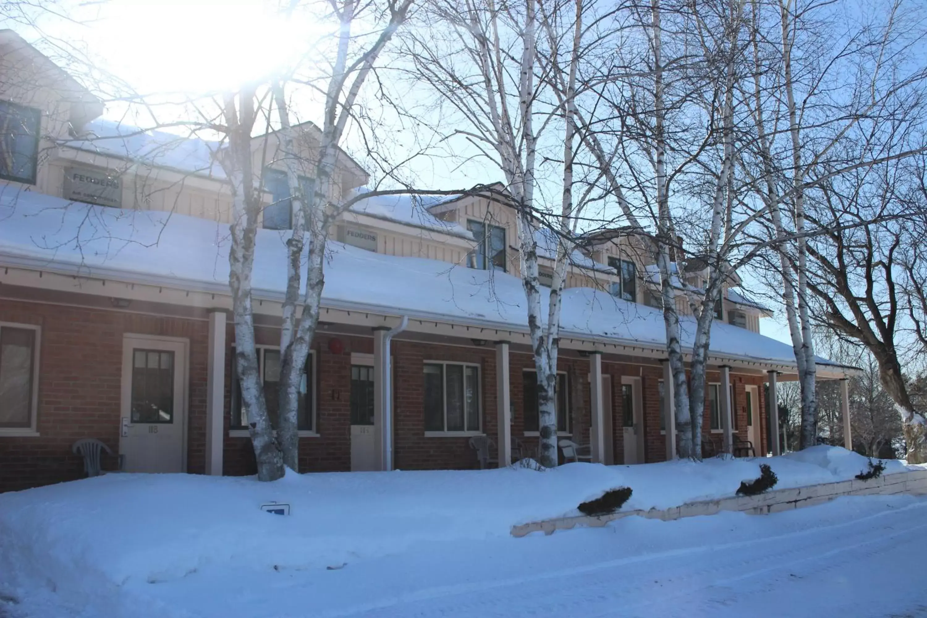 Property building, Winter in Isaiah Tubbs Resort