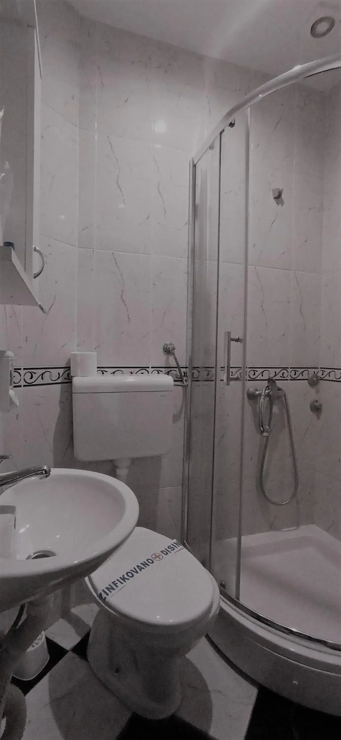 Shower, Bathroom in Hotel Vojvodina