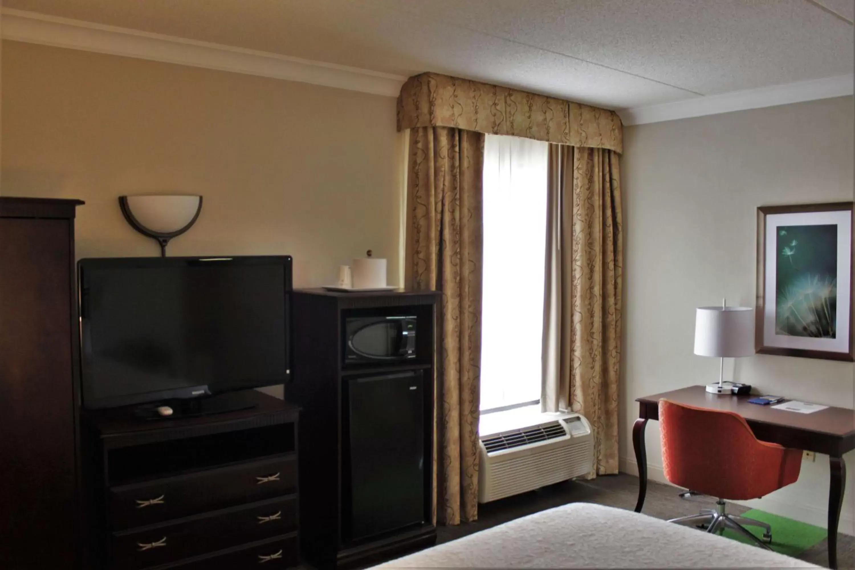 Bedroom, TV/Entertainment Center in Hampton Inn Americus