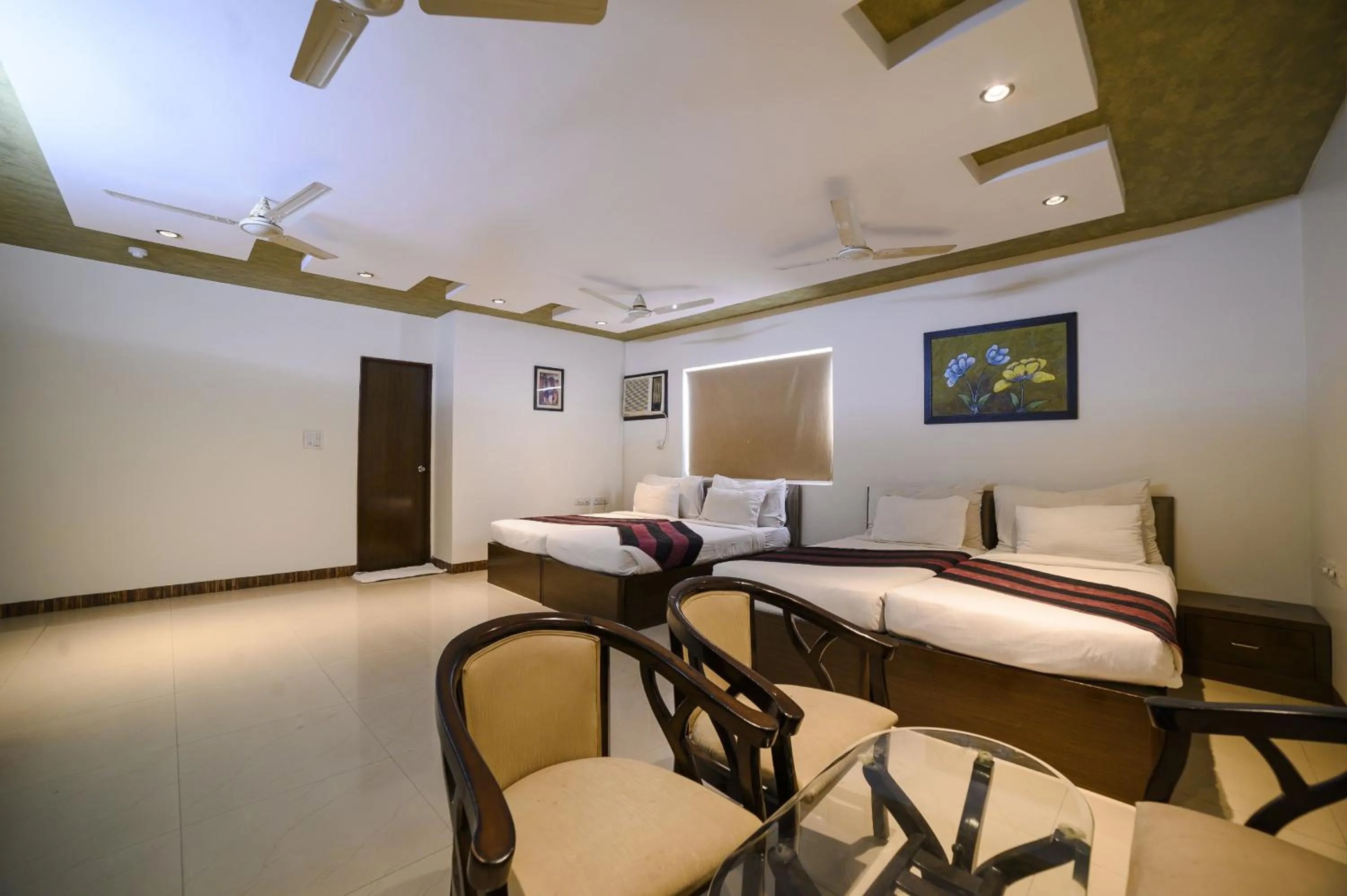 Seating area in Hotel Karan Vilas