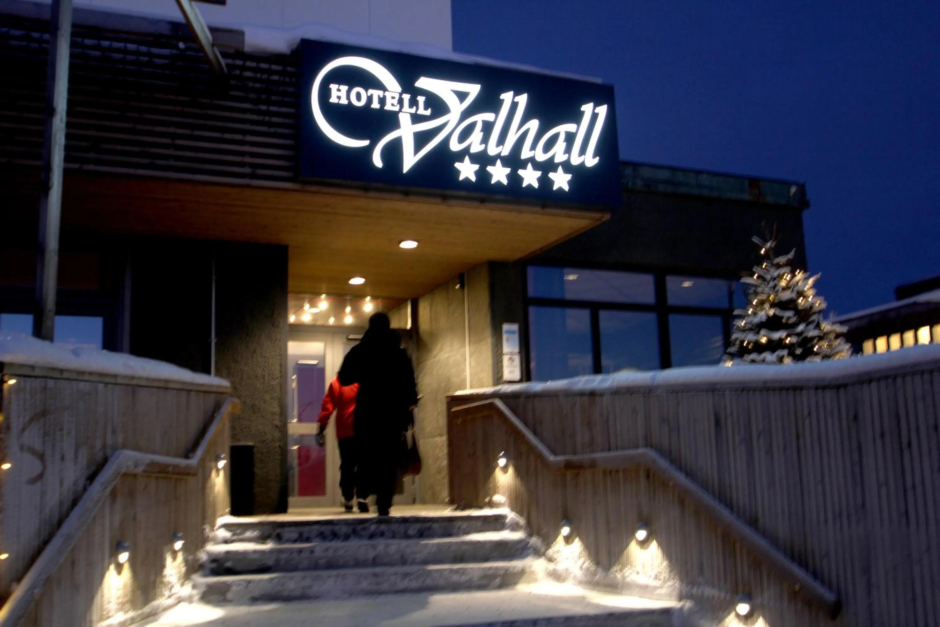 Facade/entrance in Hotell Valhall