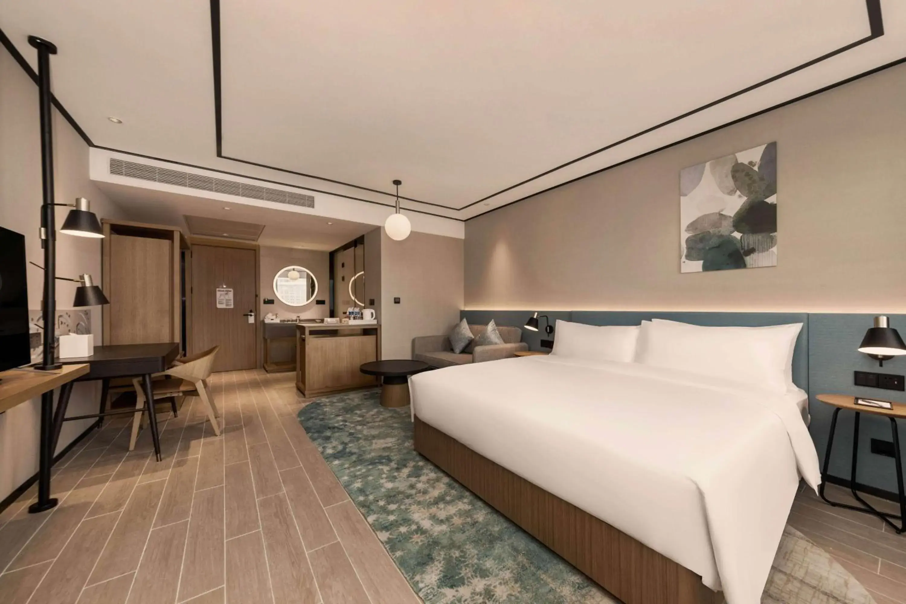 Bed in Hilton Garden Inn Nantong Xinghu