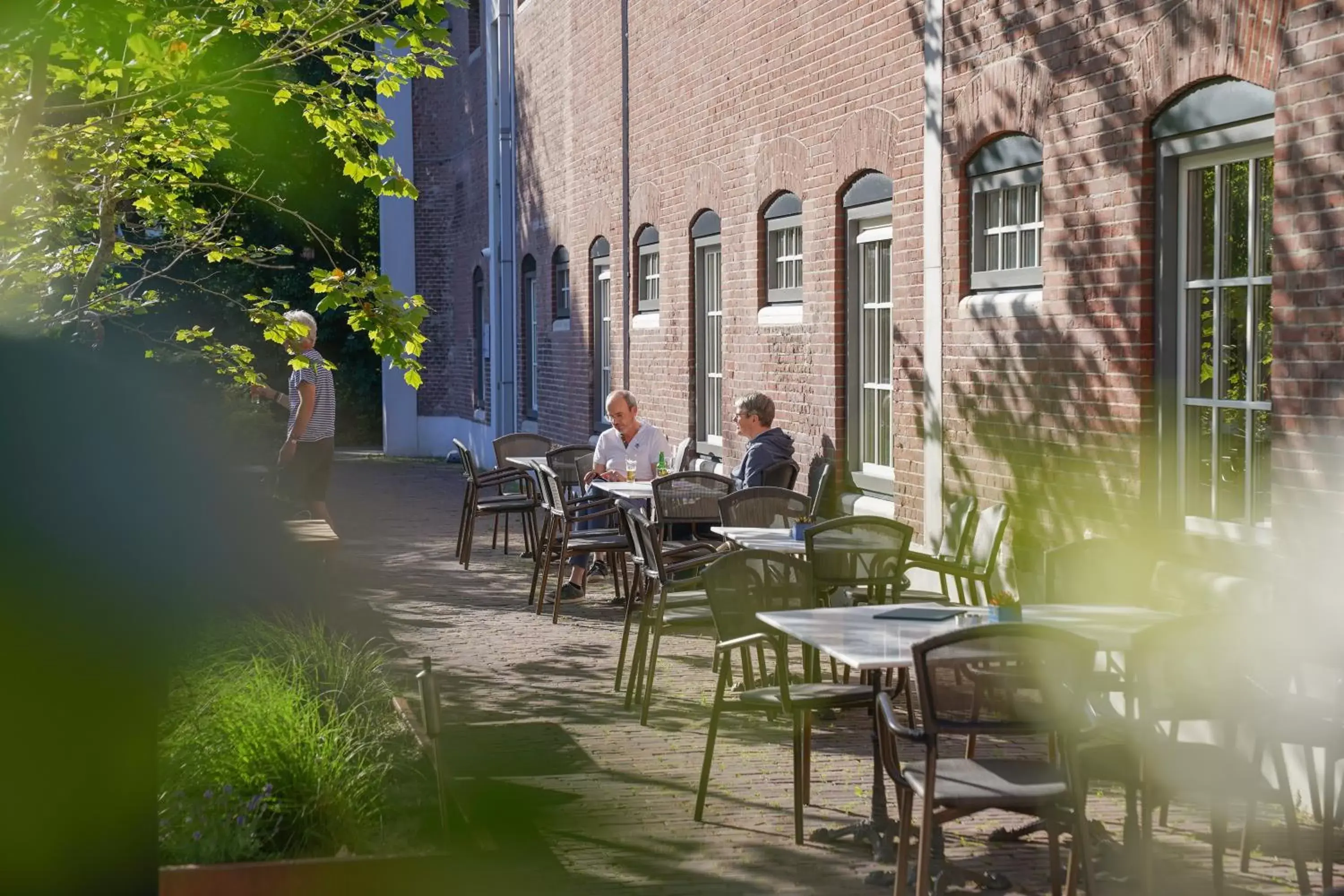 Balcony/Terrace, Restaurant/Places to Eat in The Fallon Hotel Alkmaar