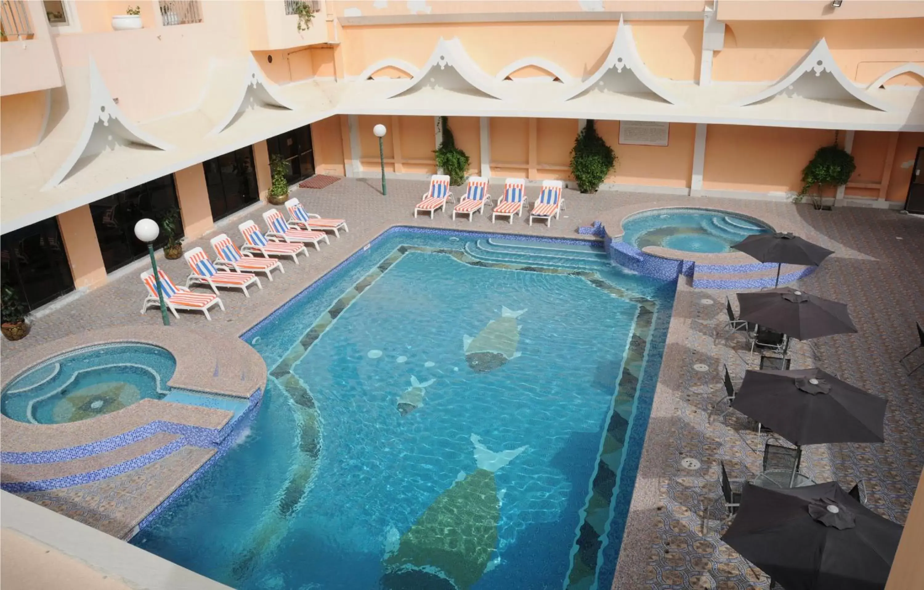 , Pool View in Gulf Gate Hotel