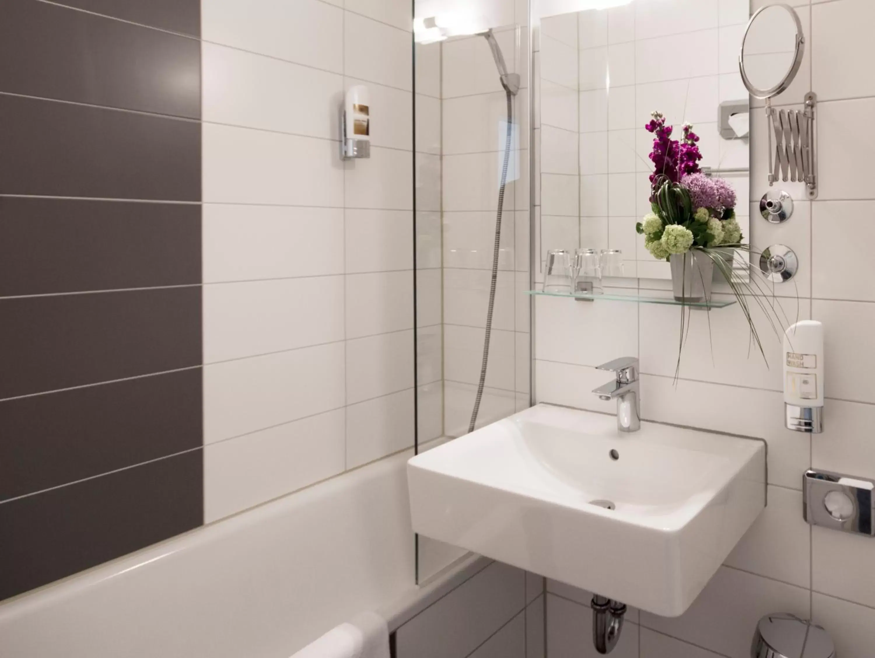 Shower, Bathroom in Hotel Mirabell by Maier Privathotels
