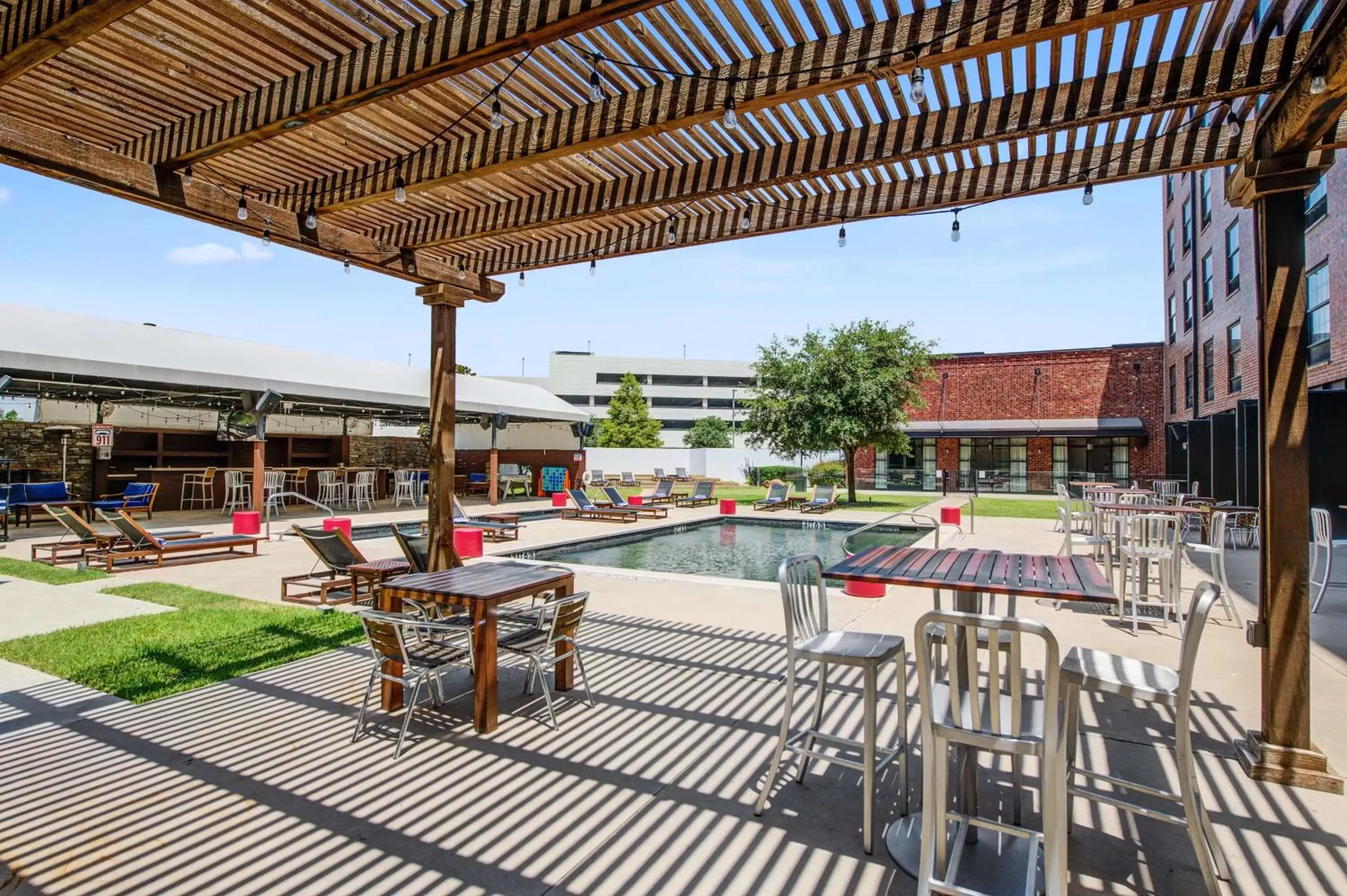 Patio in NYLO Las Colinas Hotel, Tapestry Collection by Hilton