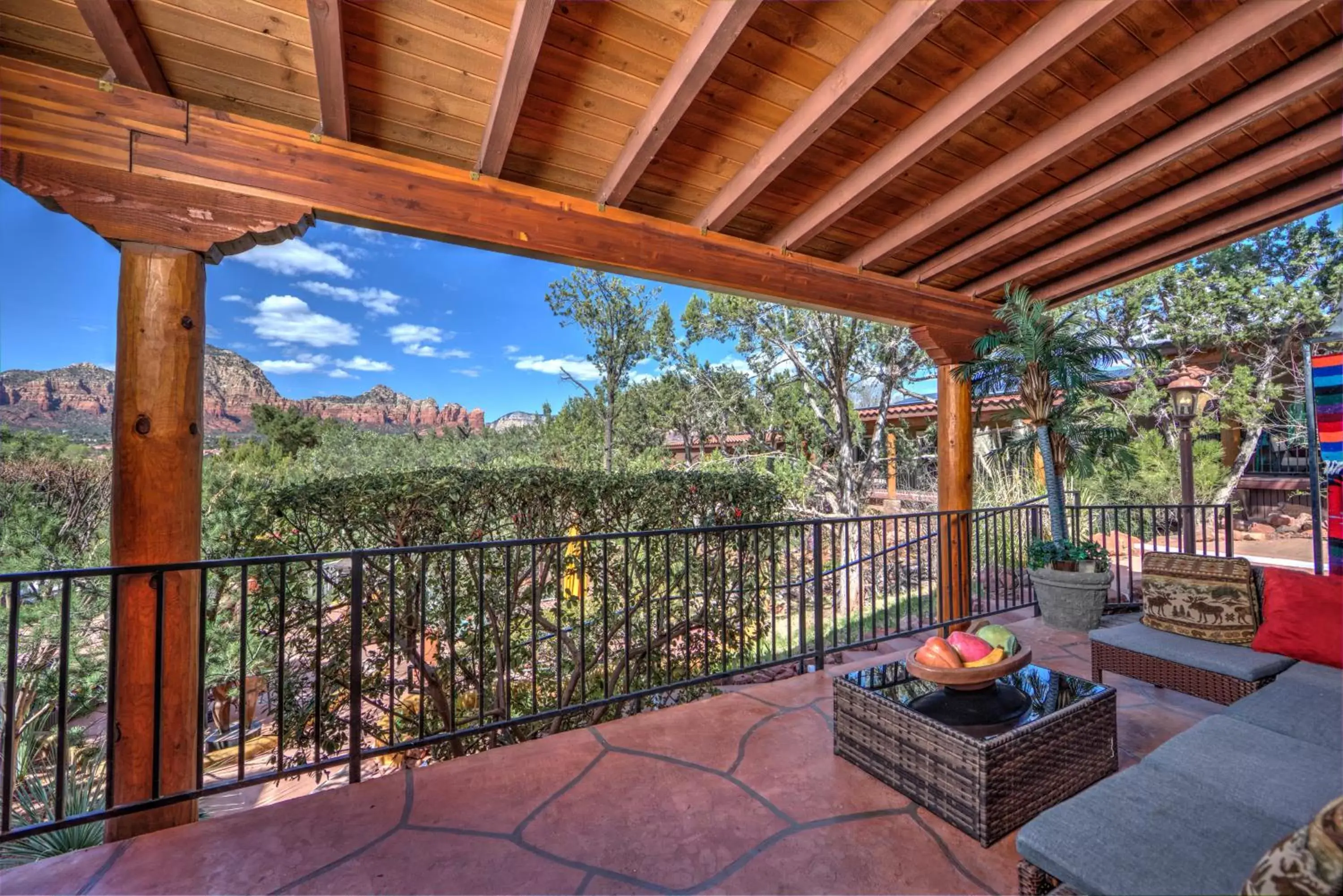 Patio, Balcony/Terrace in A Sunset Chateau