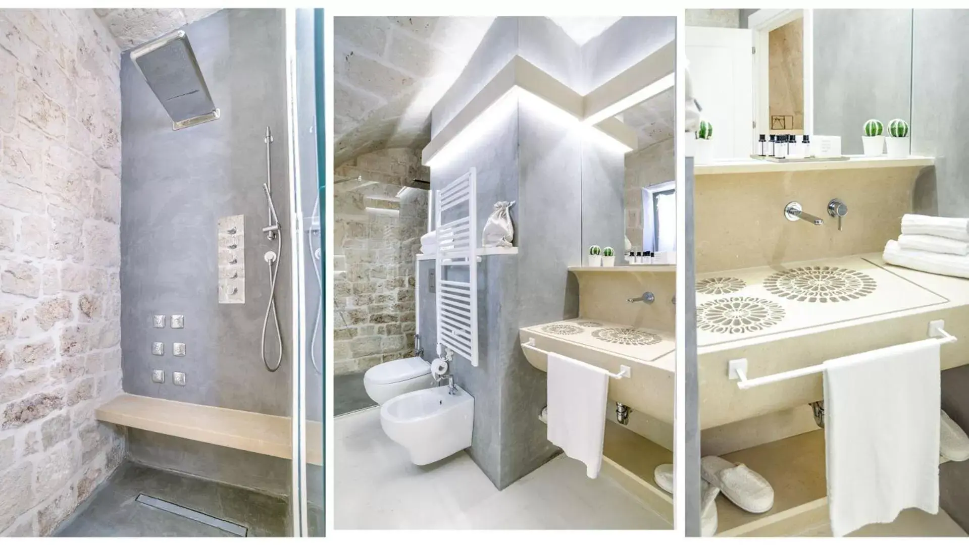 Shower, Bathroom in Vico Bianco Raro Villas Smart Rooms Collection