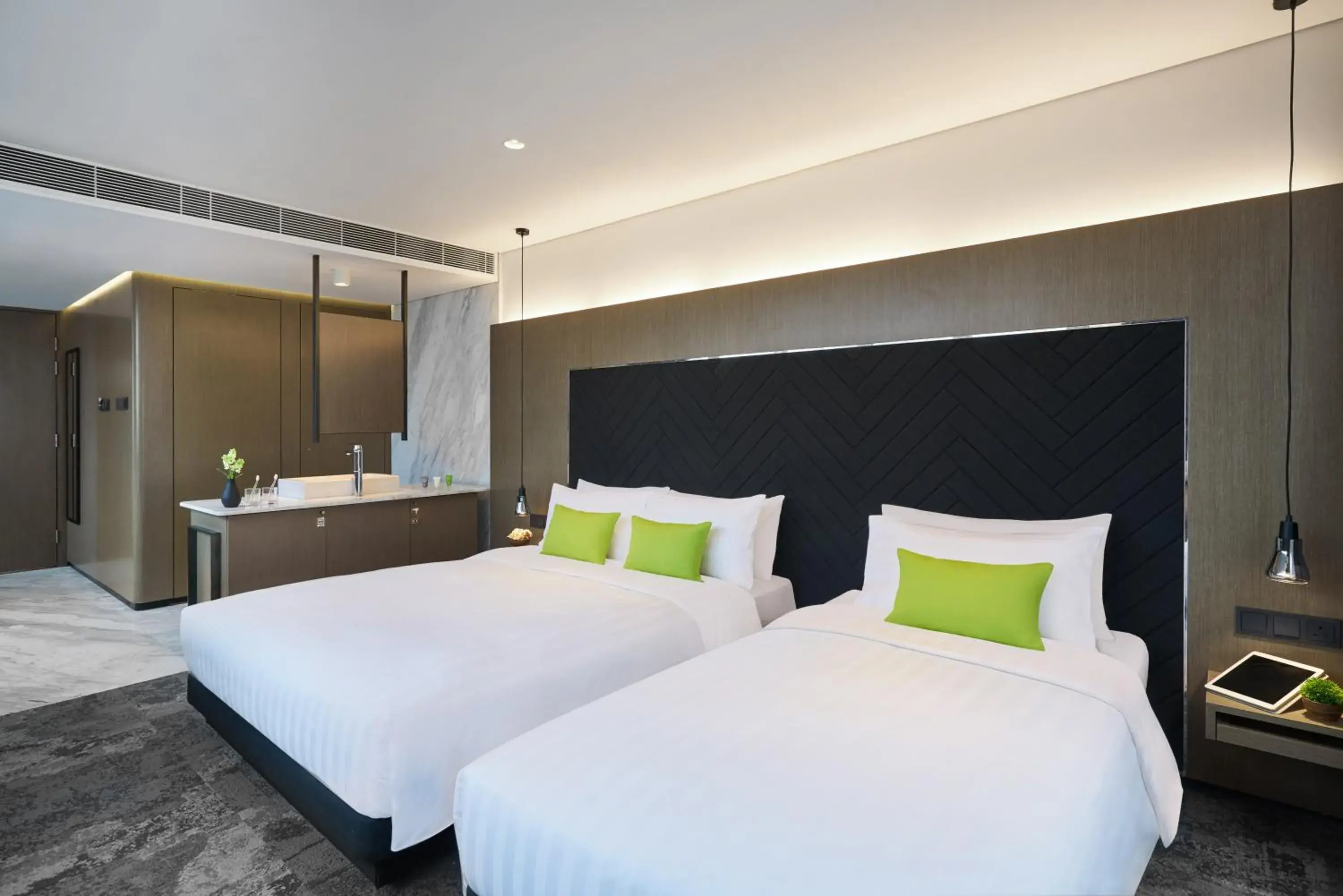 Bed in Hotel Ease Tsuen Wan