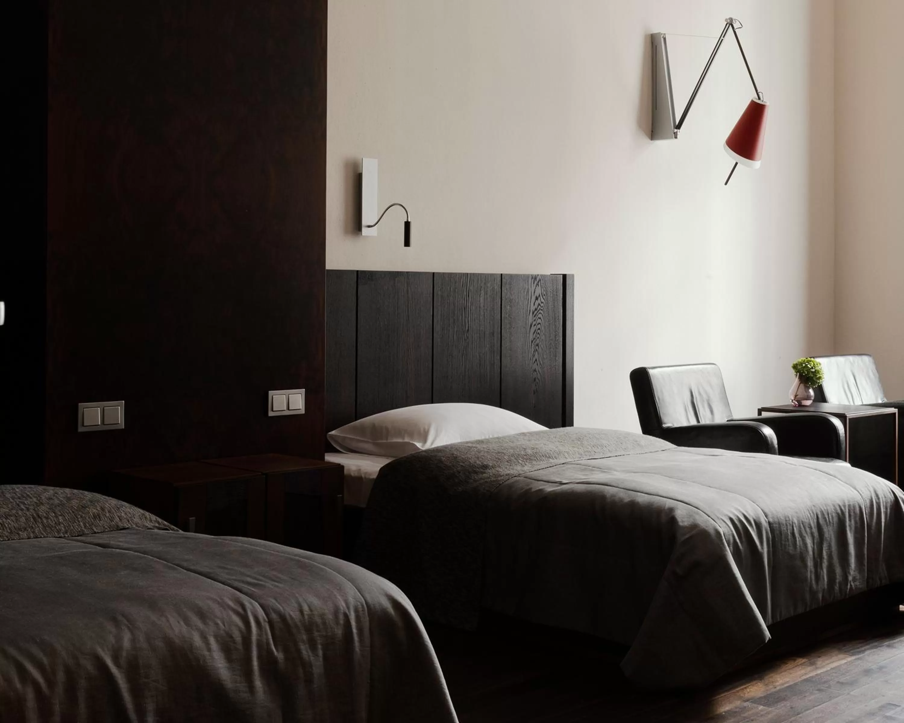 Bed in Hotel Monopol