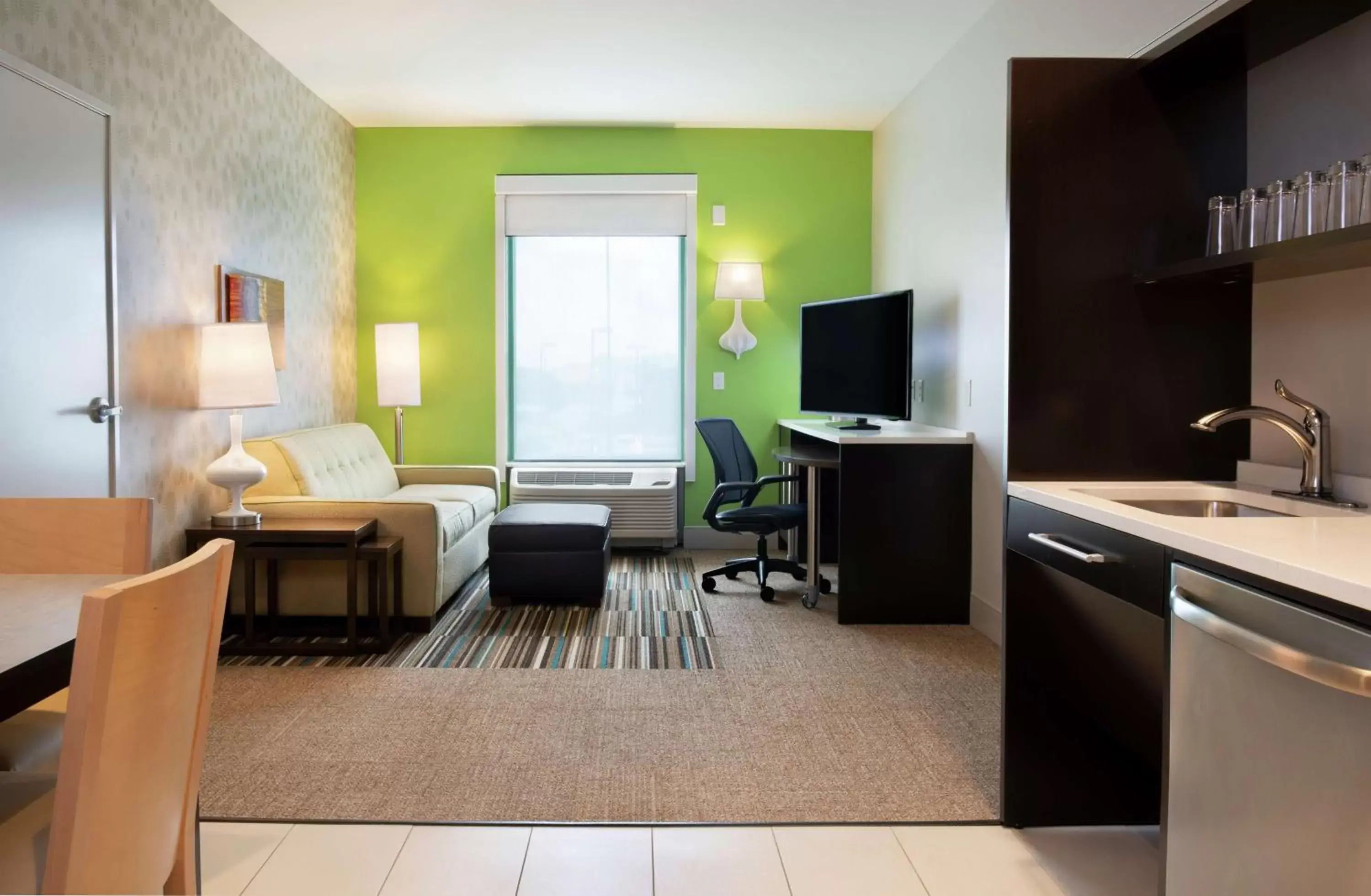 Bedroom, Seating Area in Home2 Suites By Hilton Indianapolis Greenwood