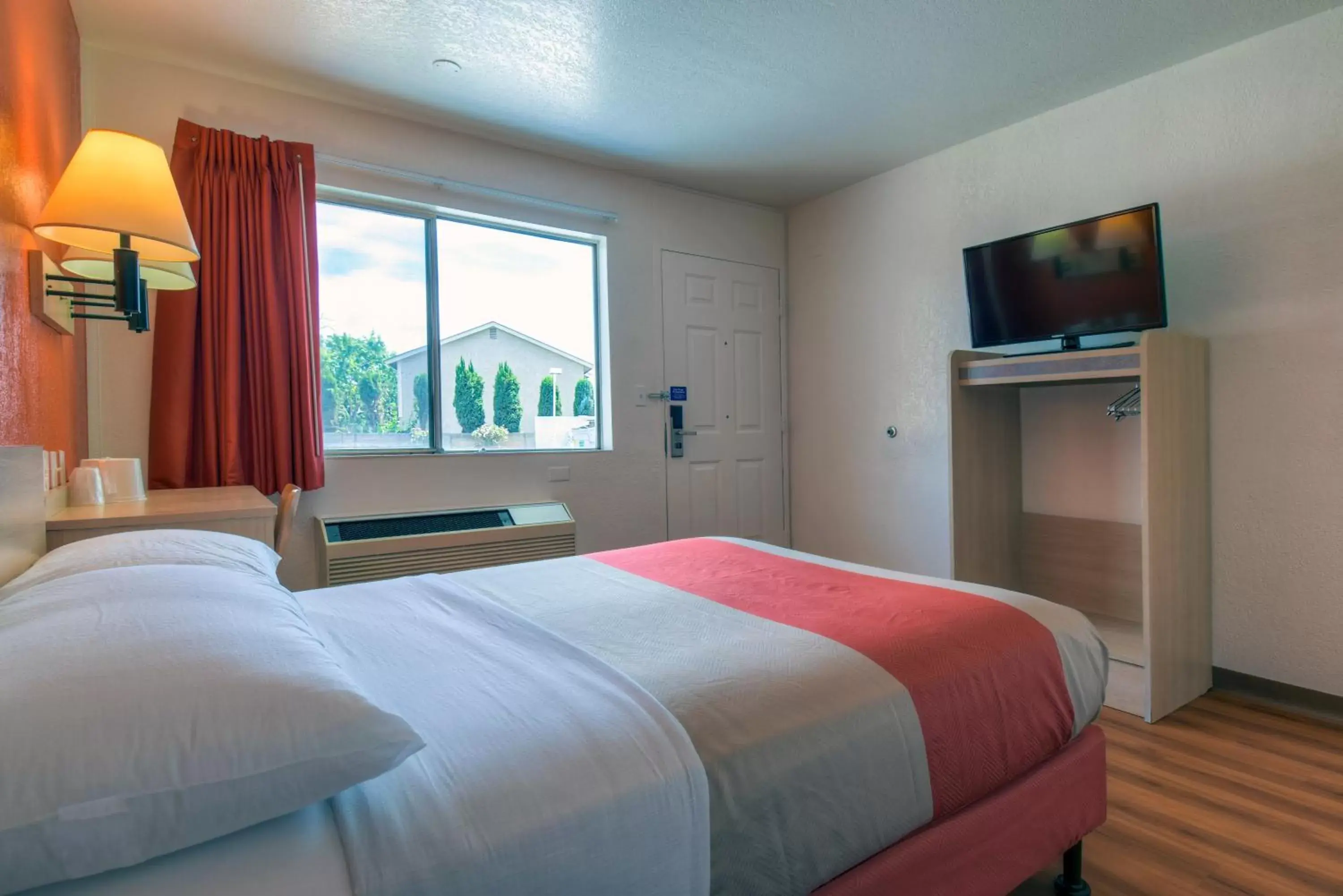 Bed in Motel 6-Stanton, CA