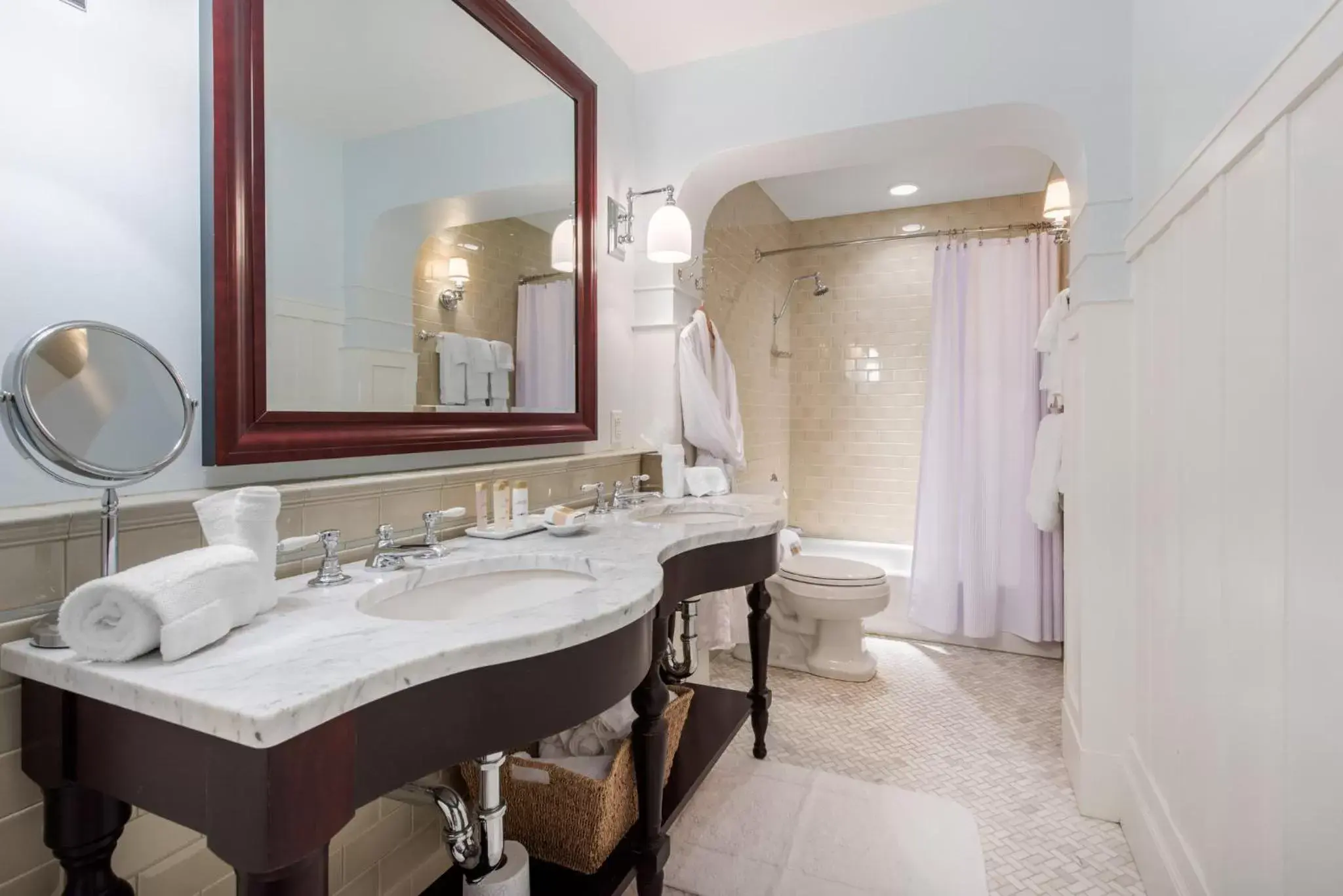 Photo of the whole room, Bathroom in Omni Bedford Springs Resort