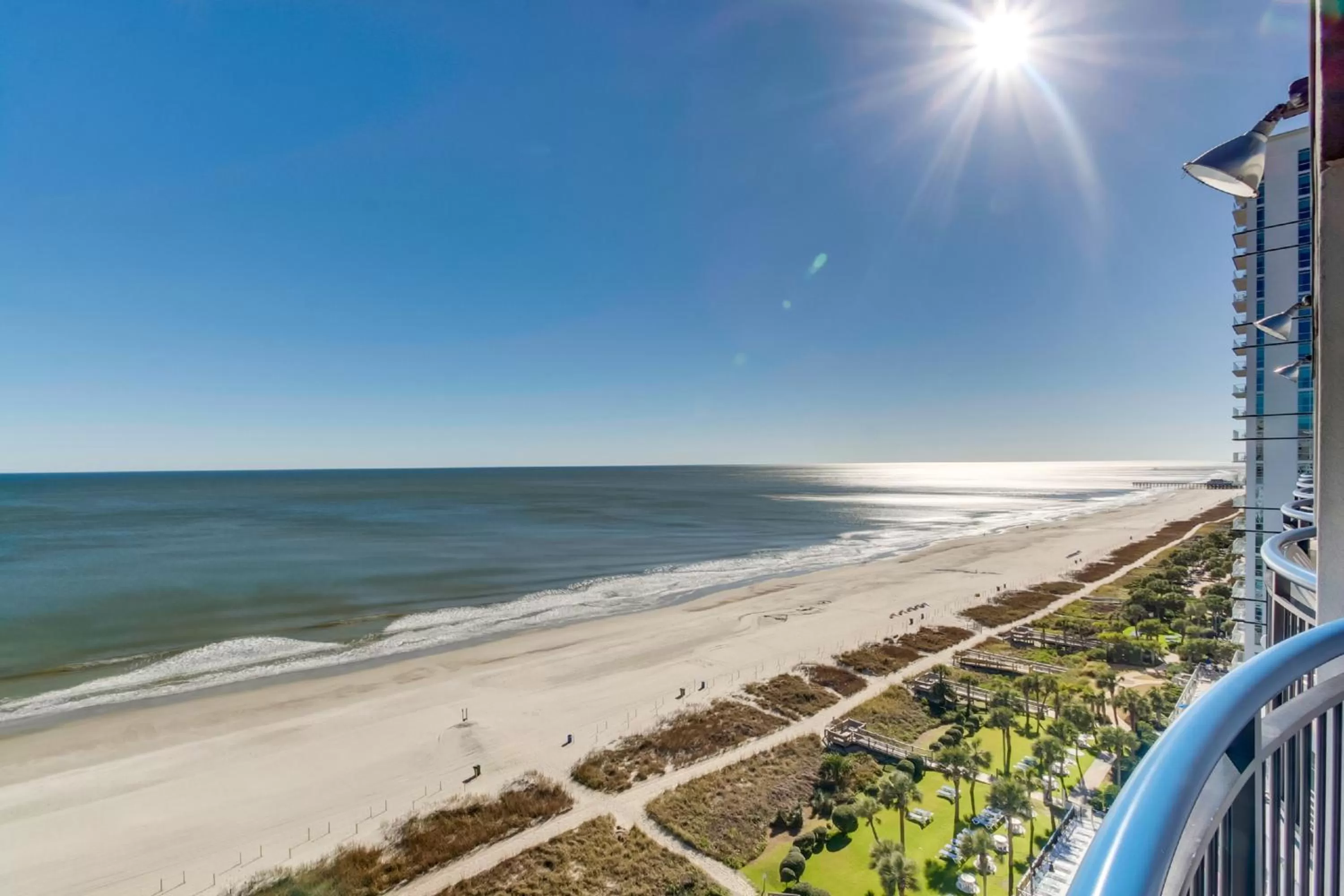 Sea view in Boardwalk Beach Resort Condo w Oceanfront Balcony