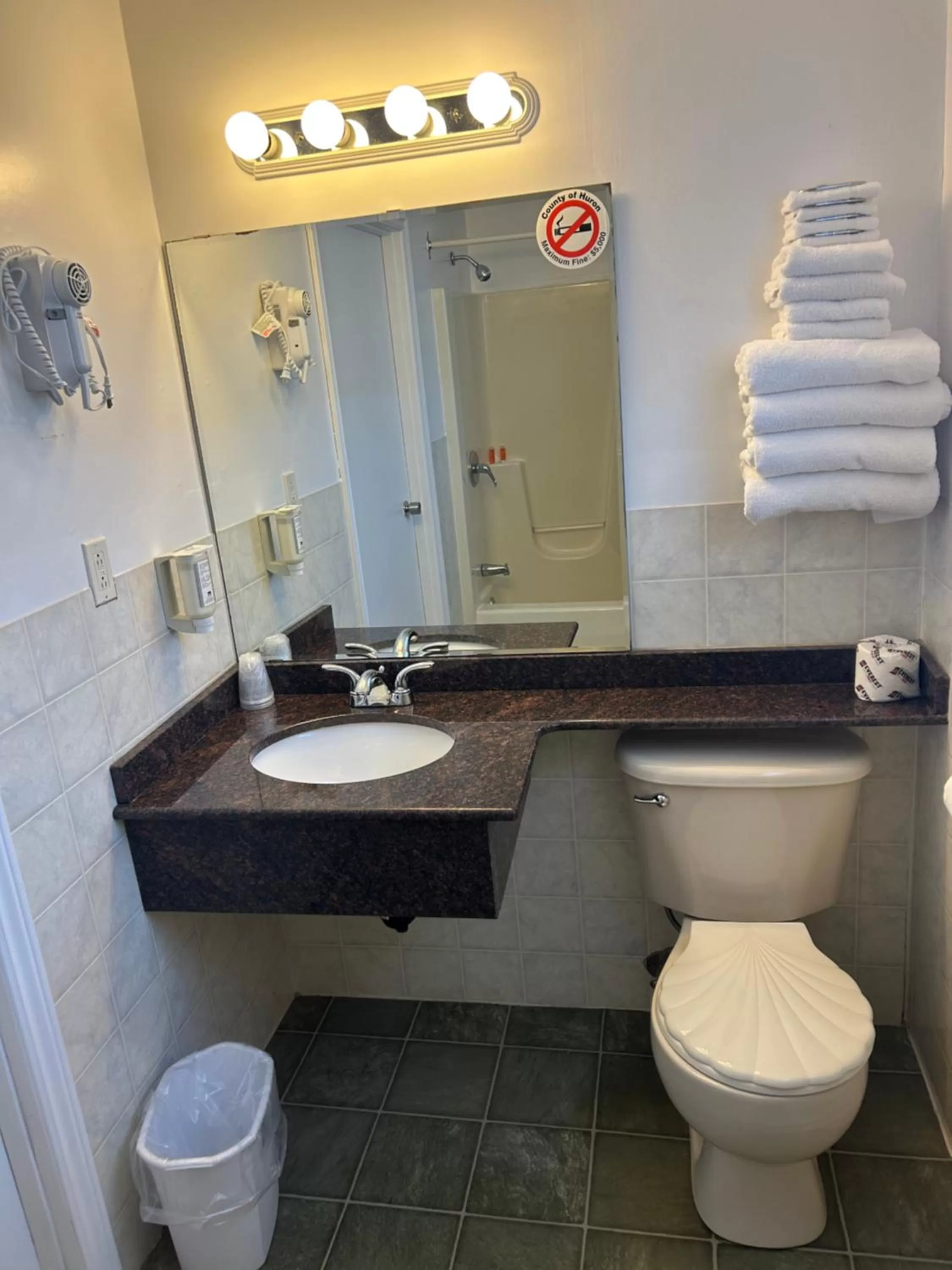 Bathroom in The Silver Birch Motel