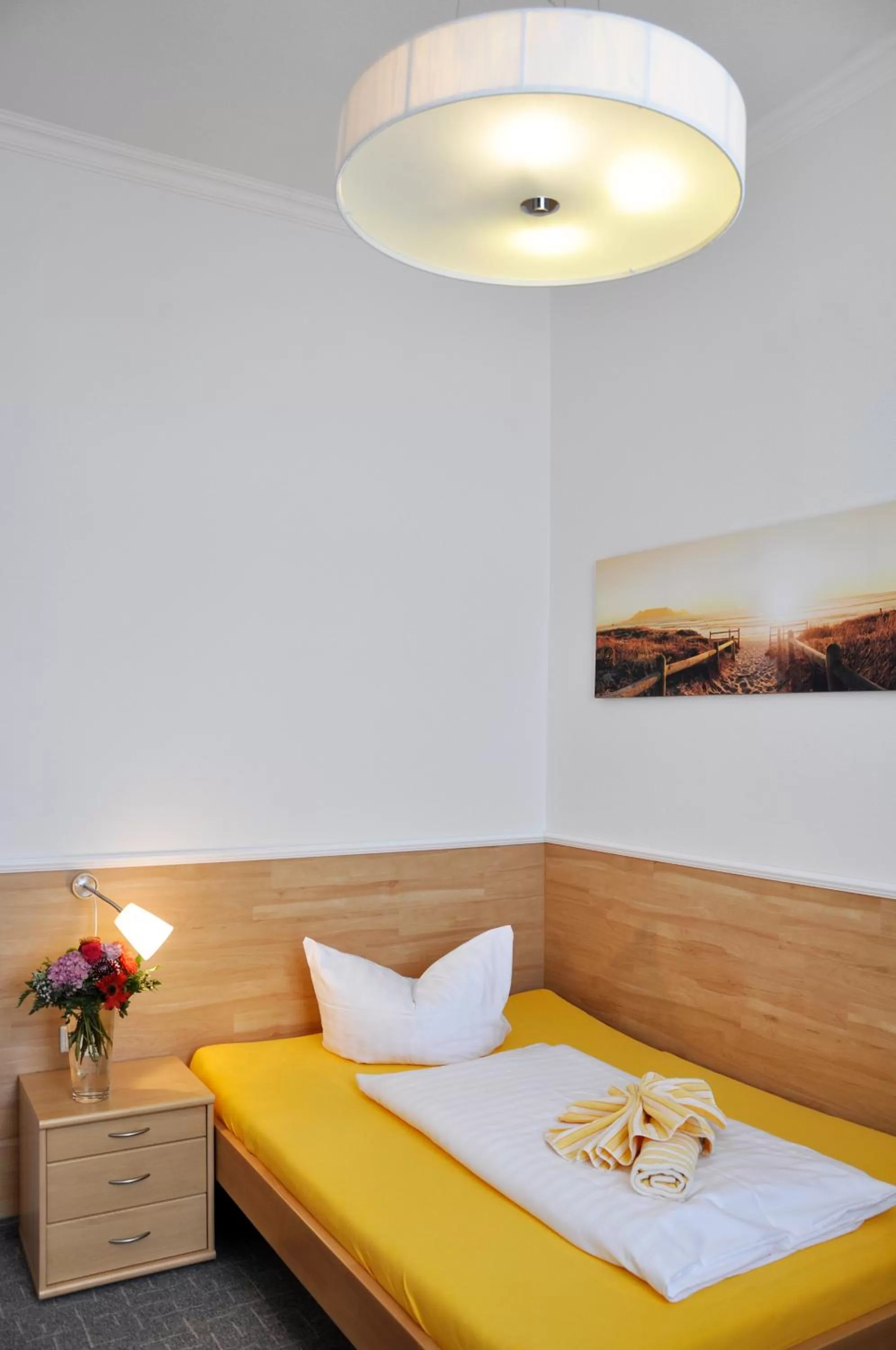 Bed in Hotel Atlantik