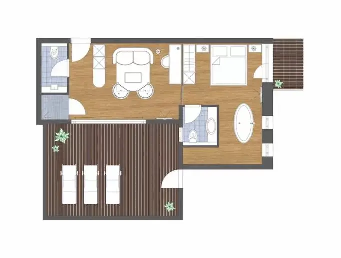 Photo of the whole room, Floor Plan in Hotel Seelos