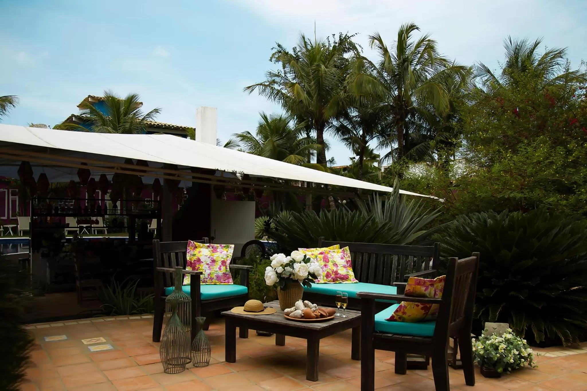 Patio in Hospedaria Entre Amigos